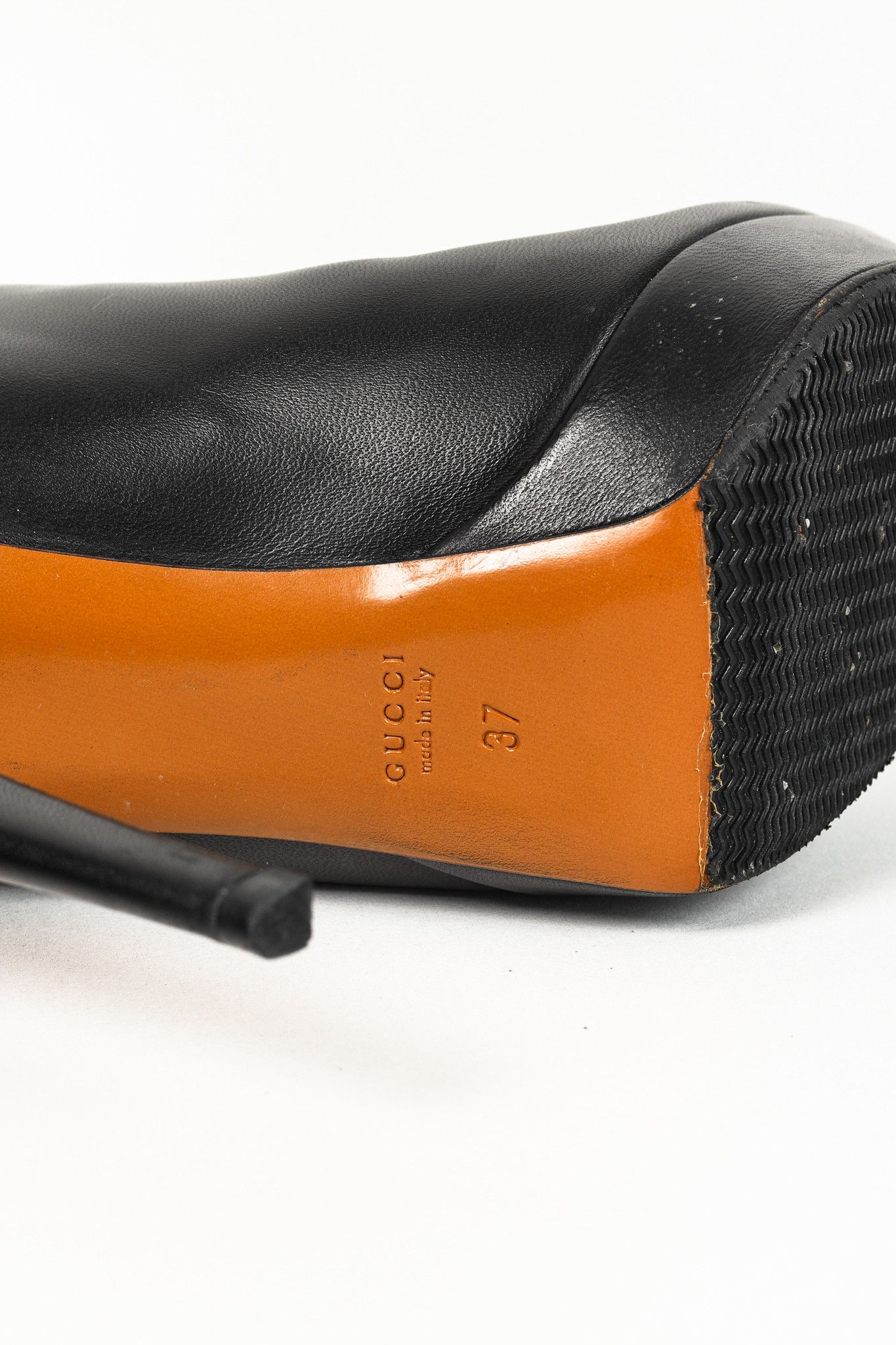 Gucci Gucci Knee Length Leather Bamboo Tassel Platform Boots Size US 6.5 / IT 36.5 - 5 Thumbnail