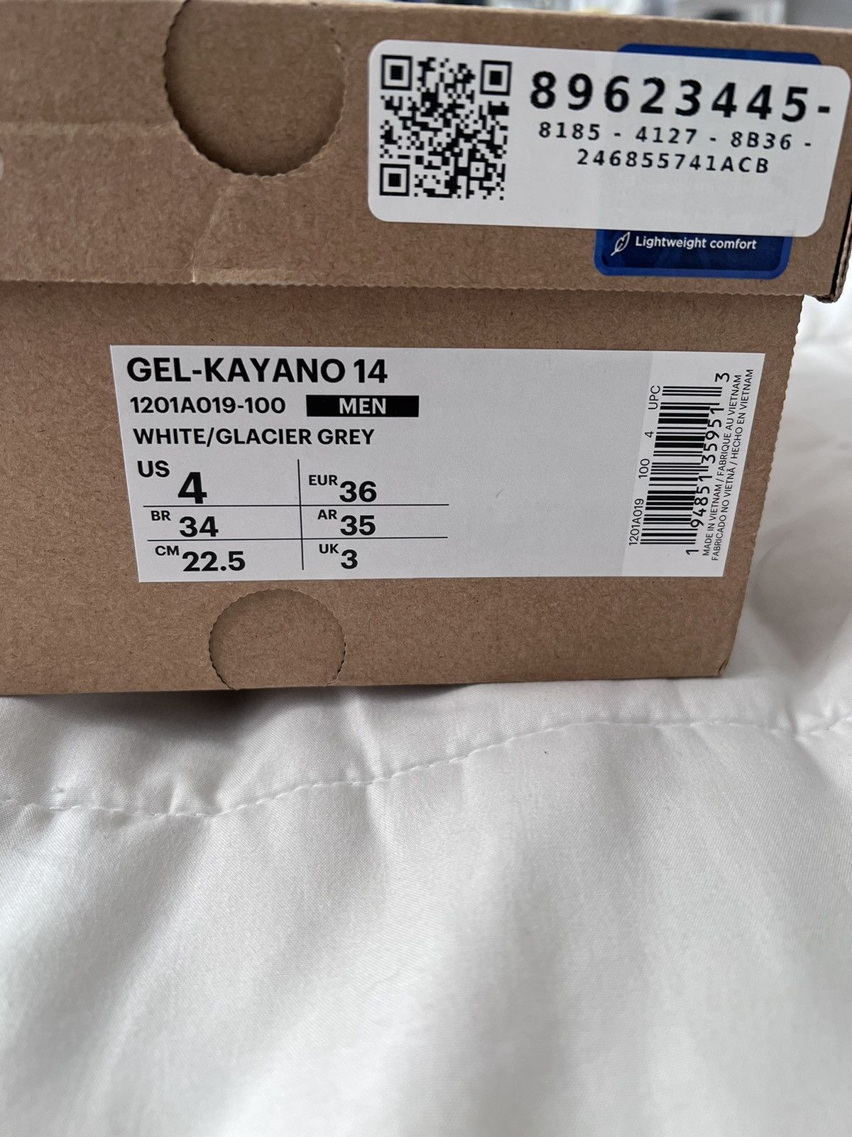 Asics Asics Gel Kayano 14 triple white Size US 4 / IT 34 - 7 Thumbnail