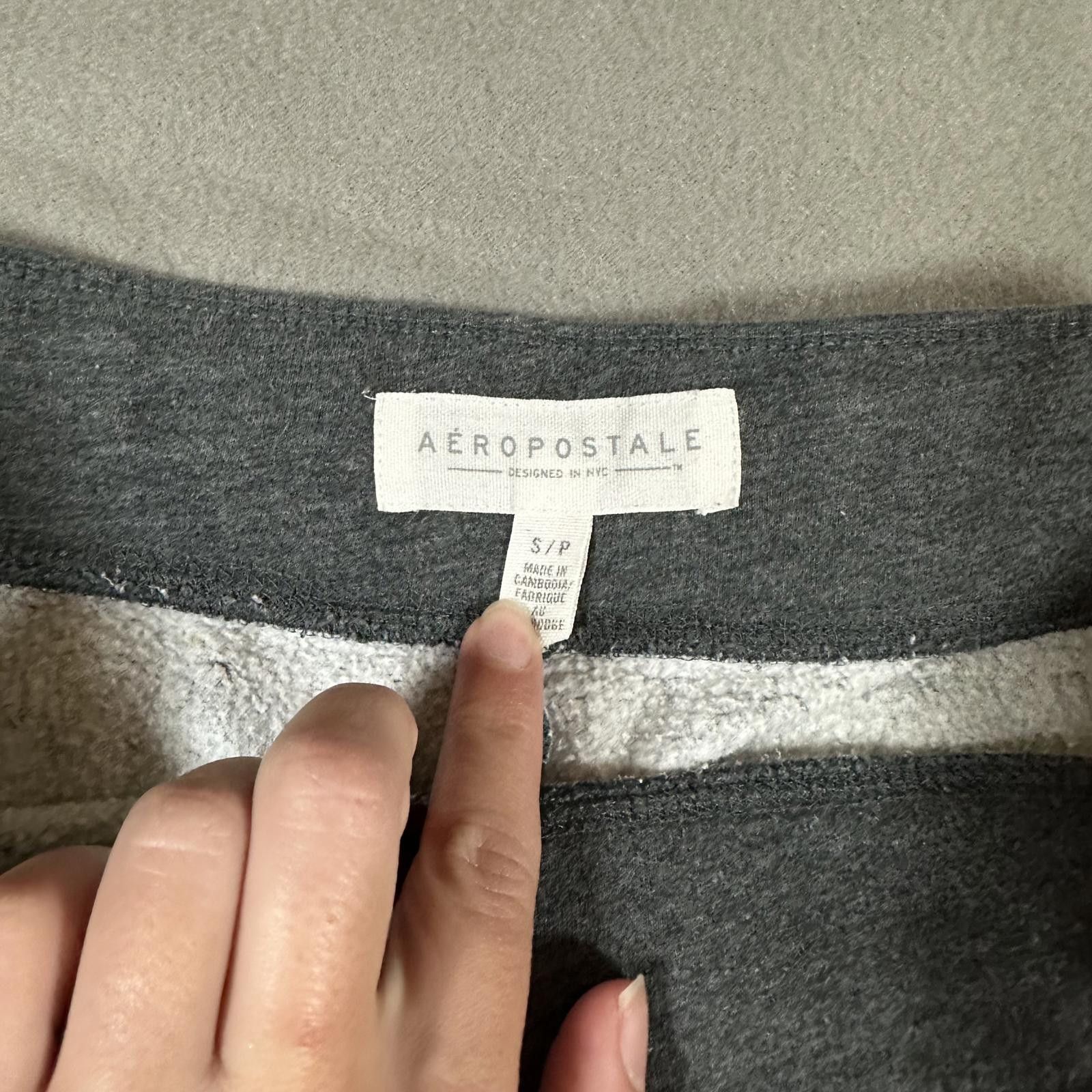 Aeropostale Aeropostale Women’s Sweatpants Gray Blue Y2K Size 28" / US 6 / IT 42 - 4 Thumbnail