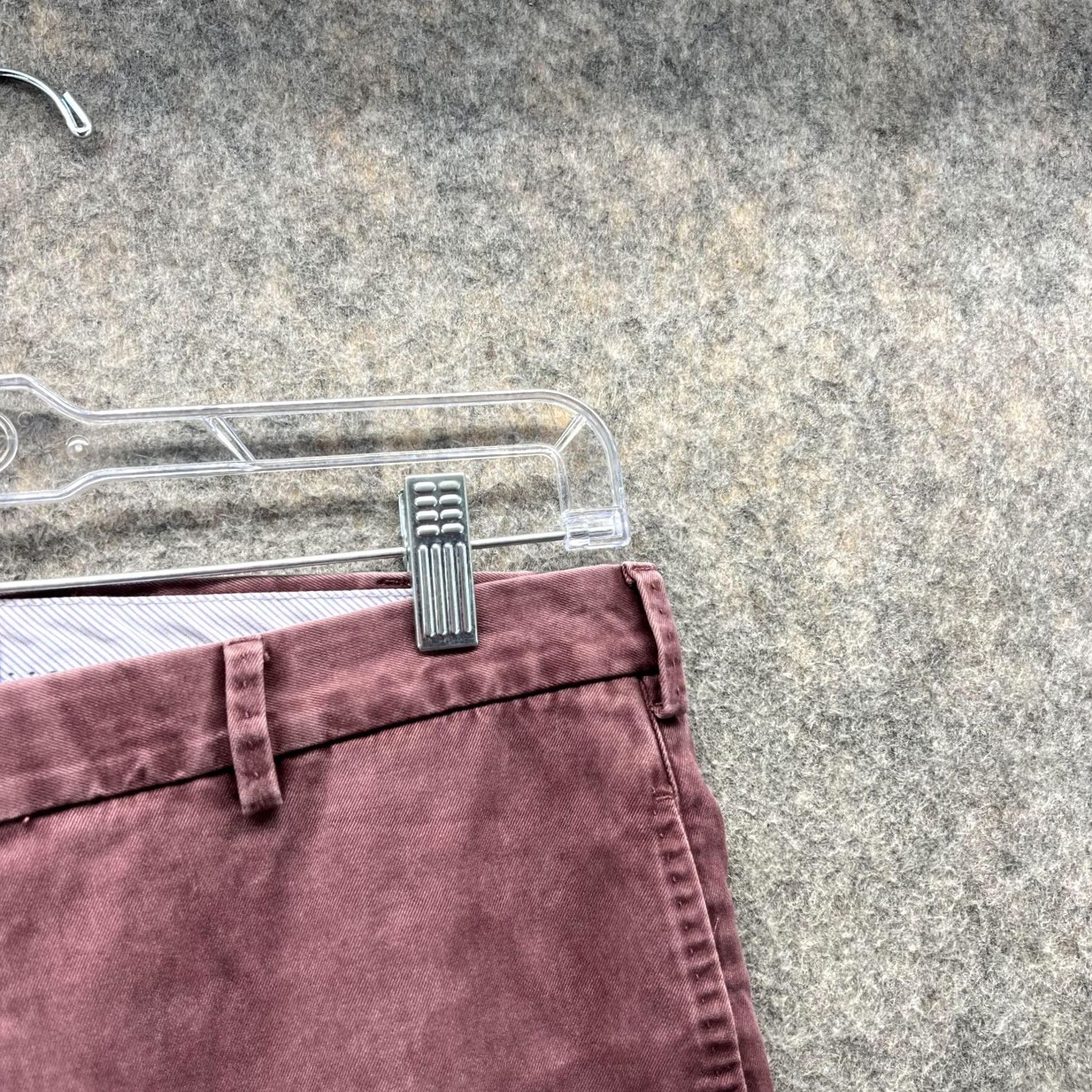 Peter Millar Peter Millar Pants Men 33 Chino Flat Front Red Wine Regular Straight Size US 33 - 4 Thumbnail