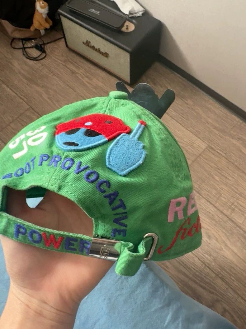 Walter Van Beirendonck walter van beirendonck Green alien hat Size ONE SIZE - 3 Thumbnail
