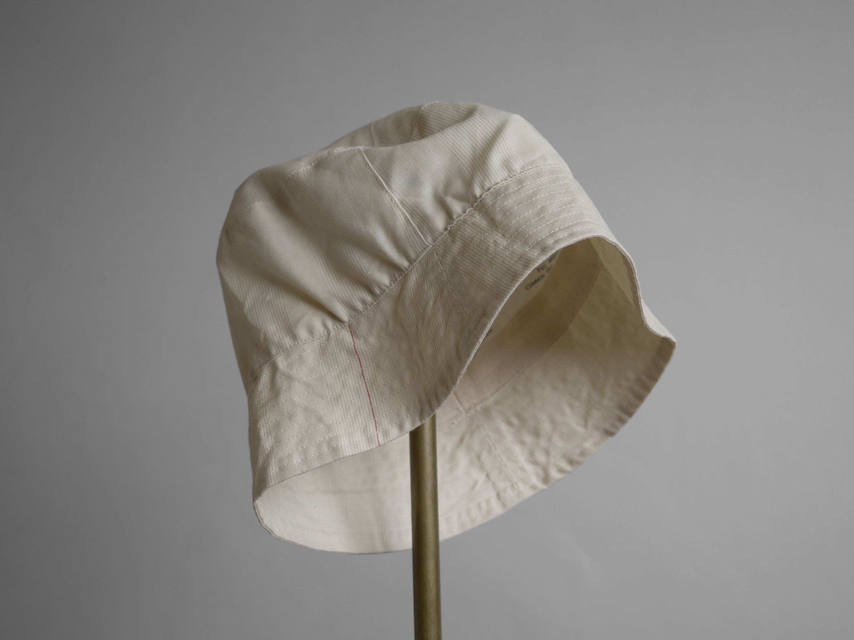 Paul Harnden Shoemakers SS2023 PAUL HARNDEN DUMPSTER HAT WOOL CREAM Size ONE SIZE - 4 Thumbnail