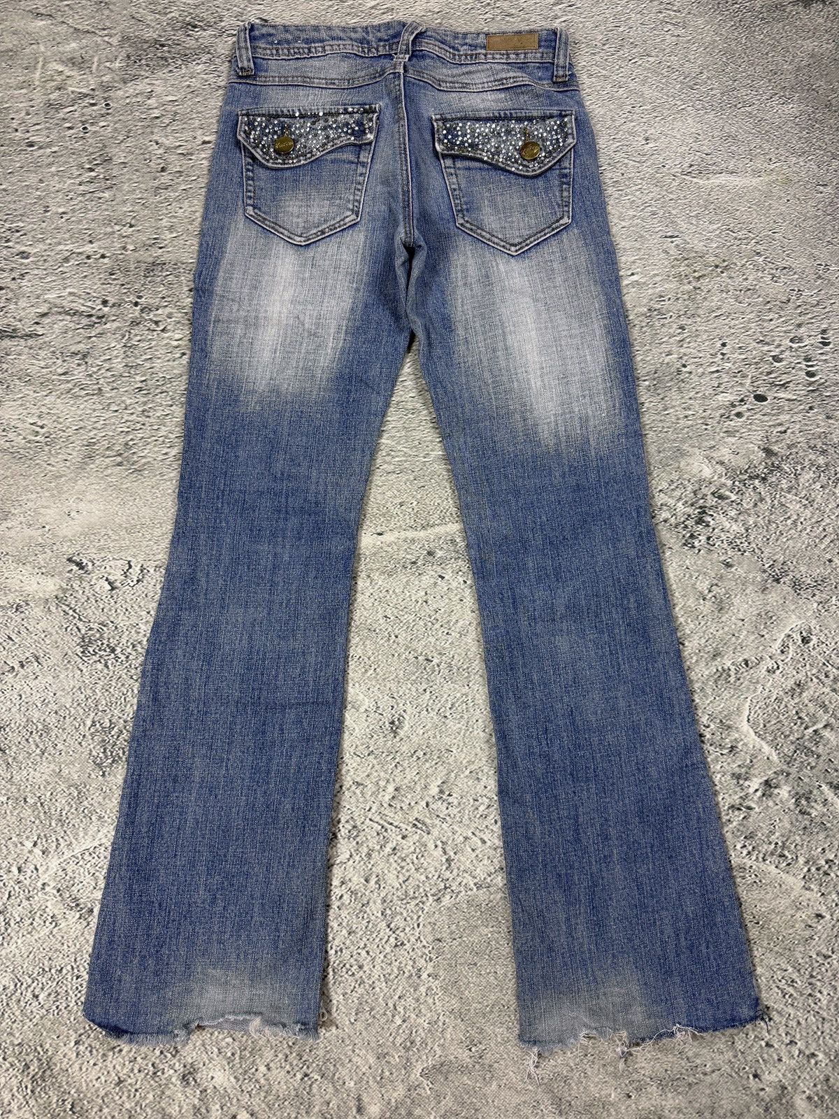 Southpole Southpole flared jeans denim pants Y2K rhinestones Size 26" / US 2 / IT 38 - 1 Thumbnail