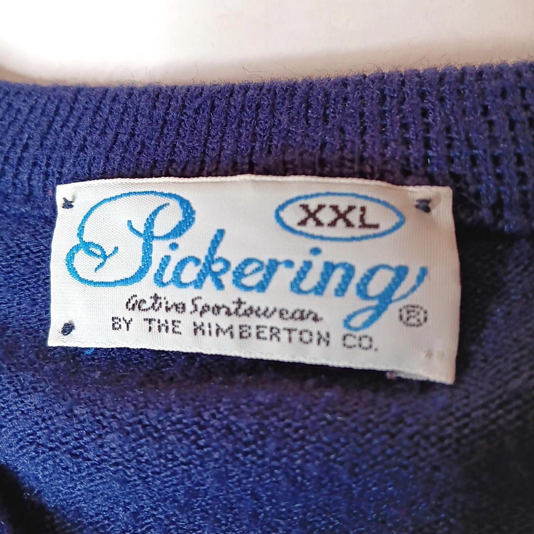 Vintage VINTAGE Pickering Kimberton Men’s Sweater XXL Blue Knit V-Neck Deer Embroidered Wilderness Nature West Virginia Size US XXL / EU 58 / 5 - 4 Thumbnail