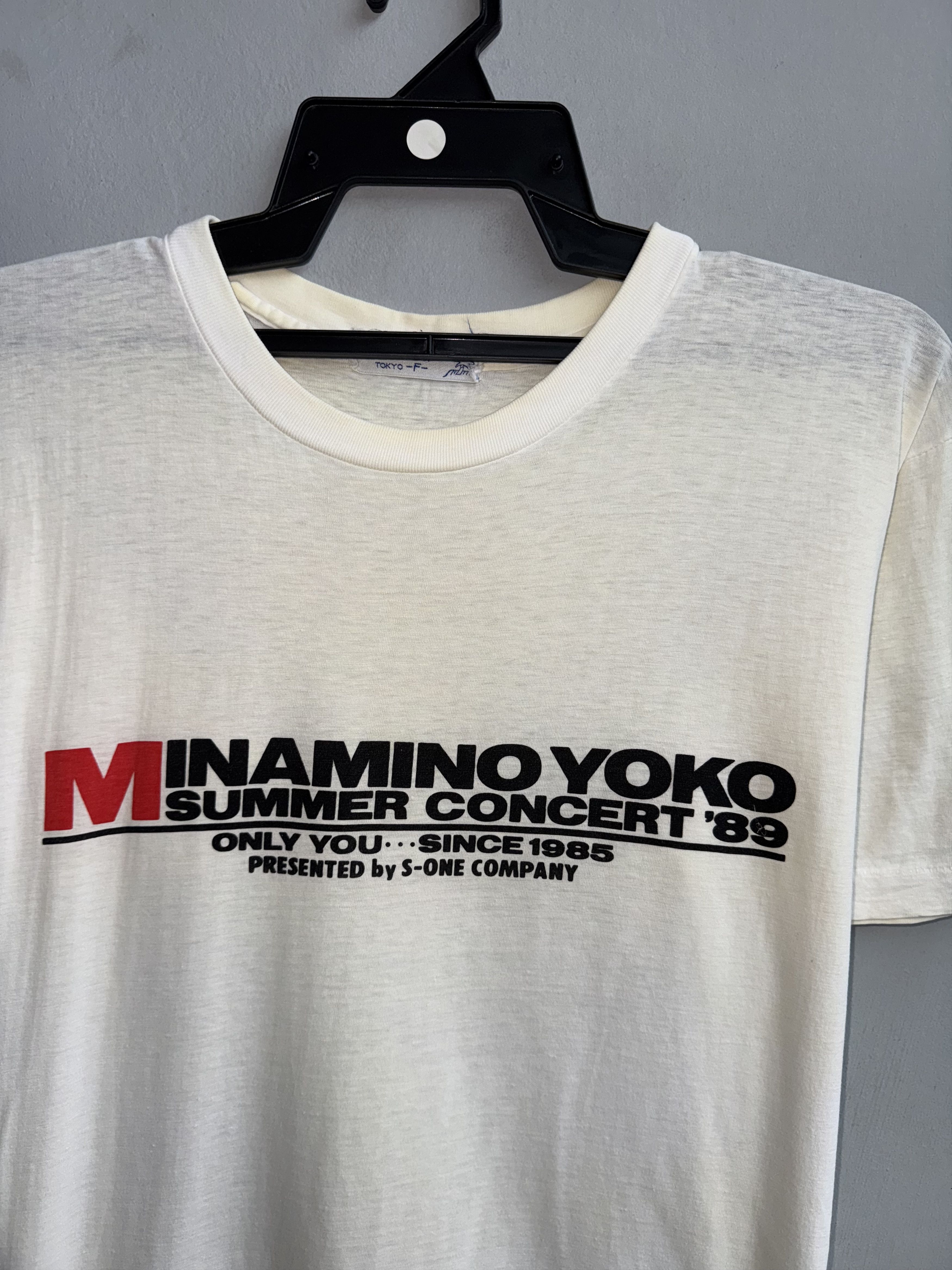 Band Tees × Japanese Brand × Vintage Yoko Minamino Concert 1989's Vintage Shirt Size US M / EU 48-50 / 2 - 2 Thumbnail