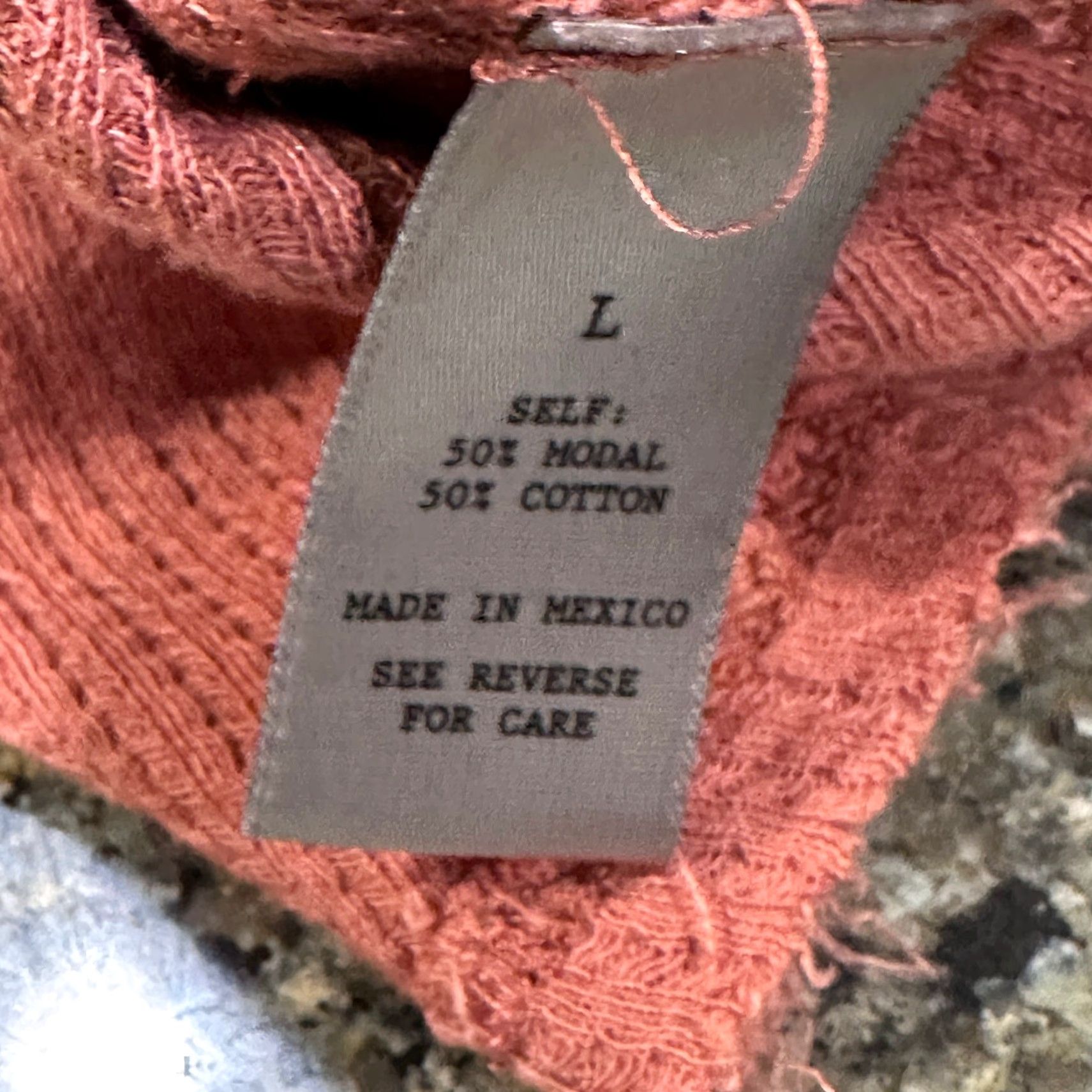 BKE BKE Womens Shirt L Burnt Orange Modal Cotton Long Sleeve Round Neck Boho Y2K Tunic Blouse Size L / US 10 / IT 46 - 5 Thumbnail