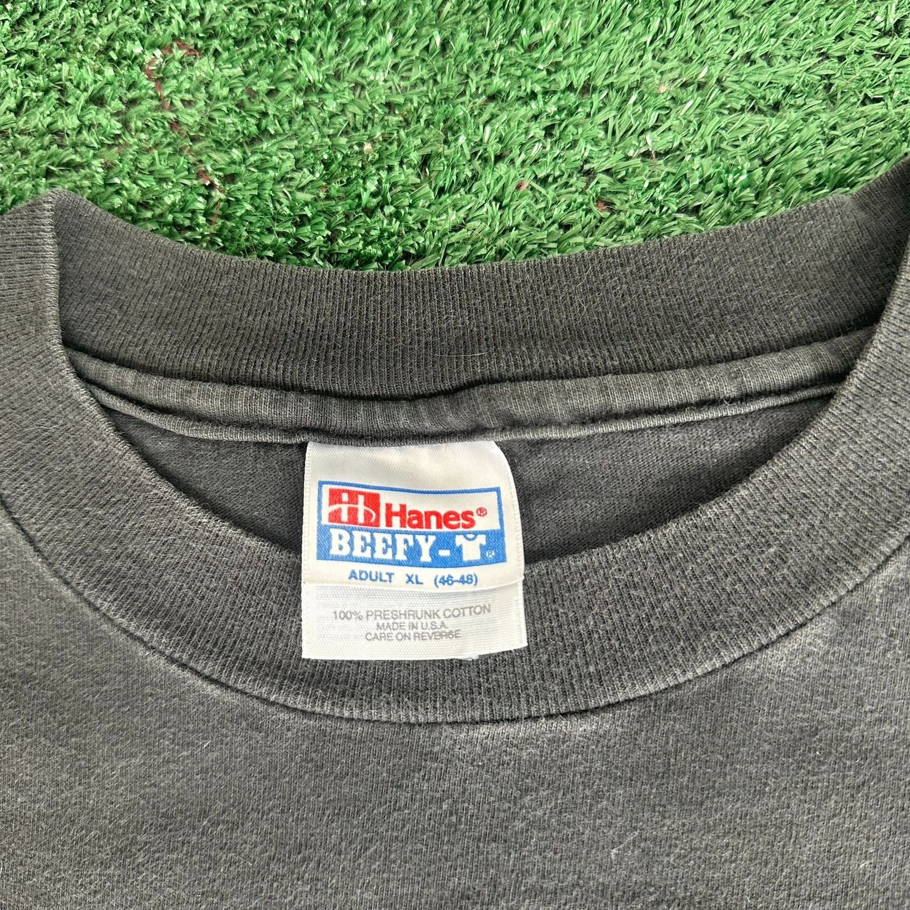Hanes Vintage 90s HackerX Cybersecurity T-Shirt Grunge Tech Single Size US XL / EU 56 / 4 - 4 Thumbnail