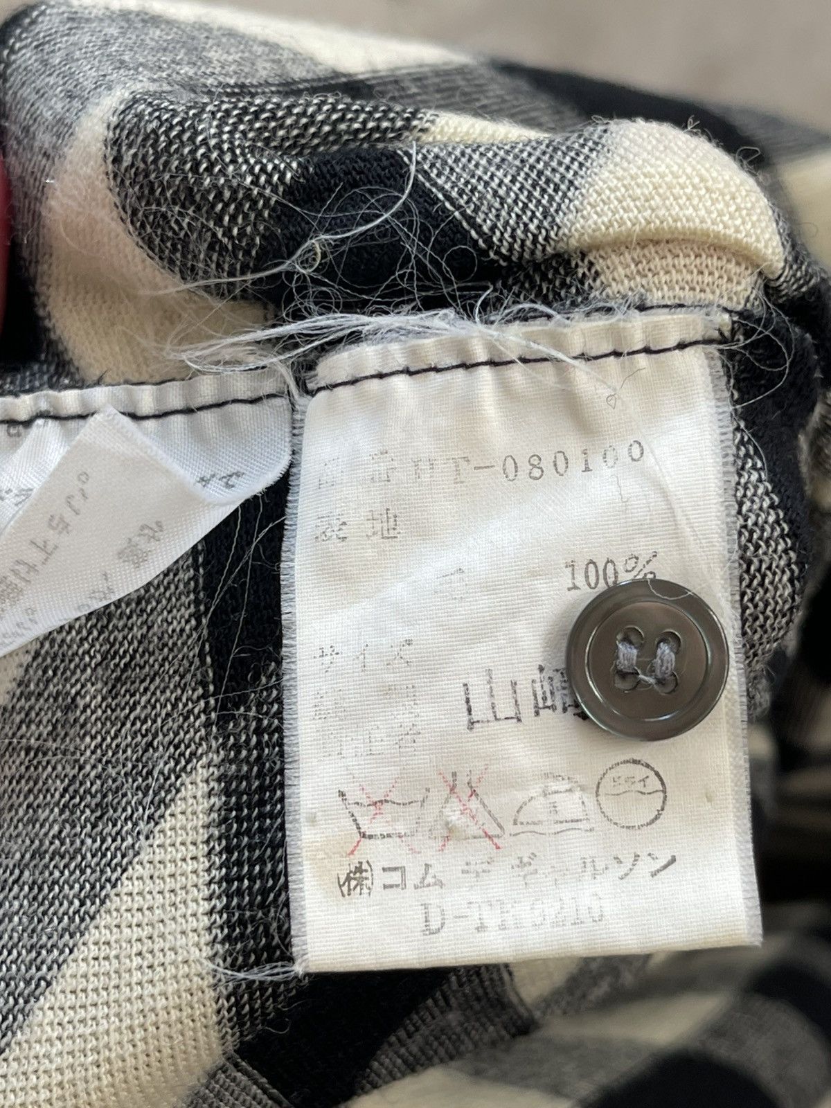 Comme des Garcons Homme Plus 90s Comme Des Garcons Homme Wool Polo Long Sleeve #99 Size US L / EU 52-54 / 3 - 13 Thumbnail