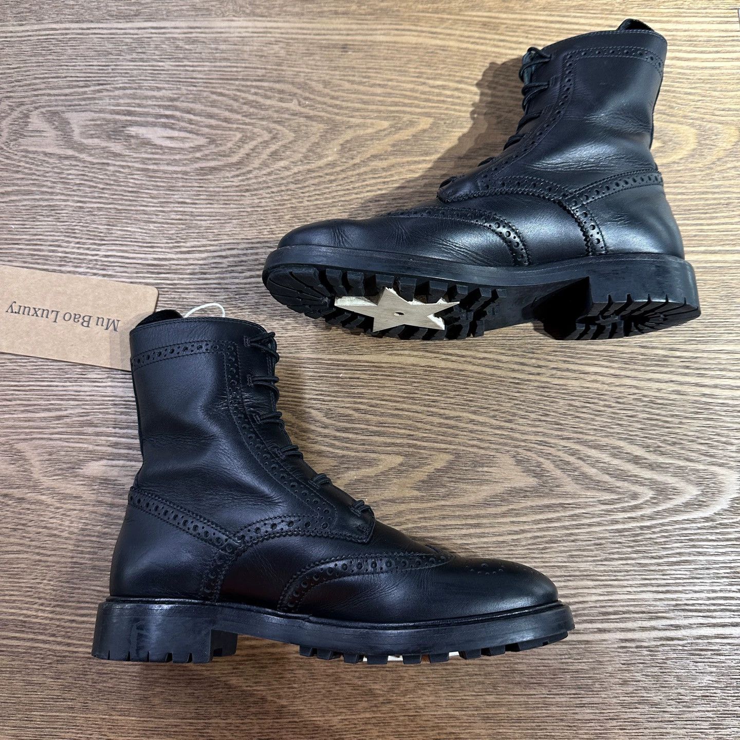 Christian Dior Monsieur Dior mar79 CD embossed combat boots 36.5 EU Size US 6 / IT 36 - 4 Thumbnail