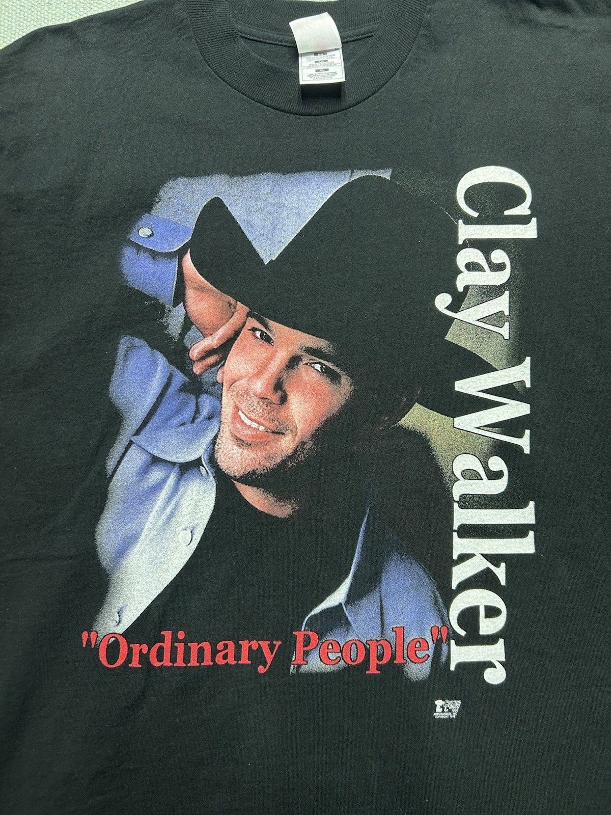 Vintage Vtg 90s t shirt clay walker ordinary people country band XL Size US XL / EU 56 / 4 - 2 Thumbnail