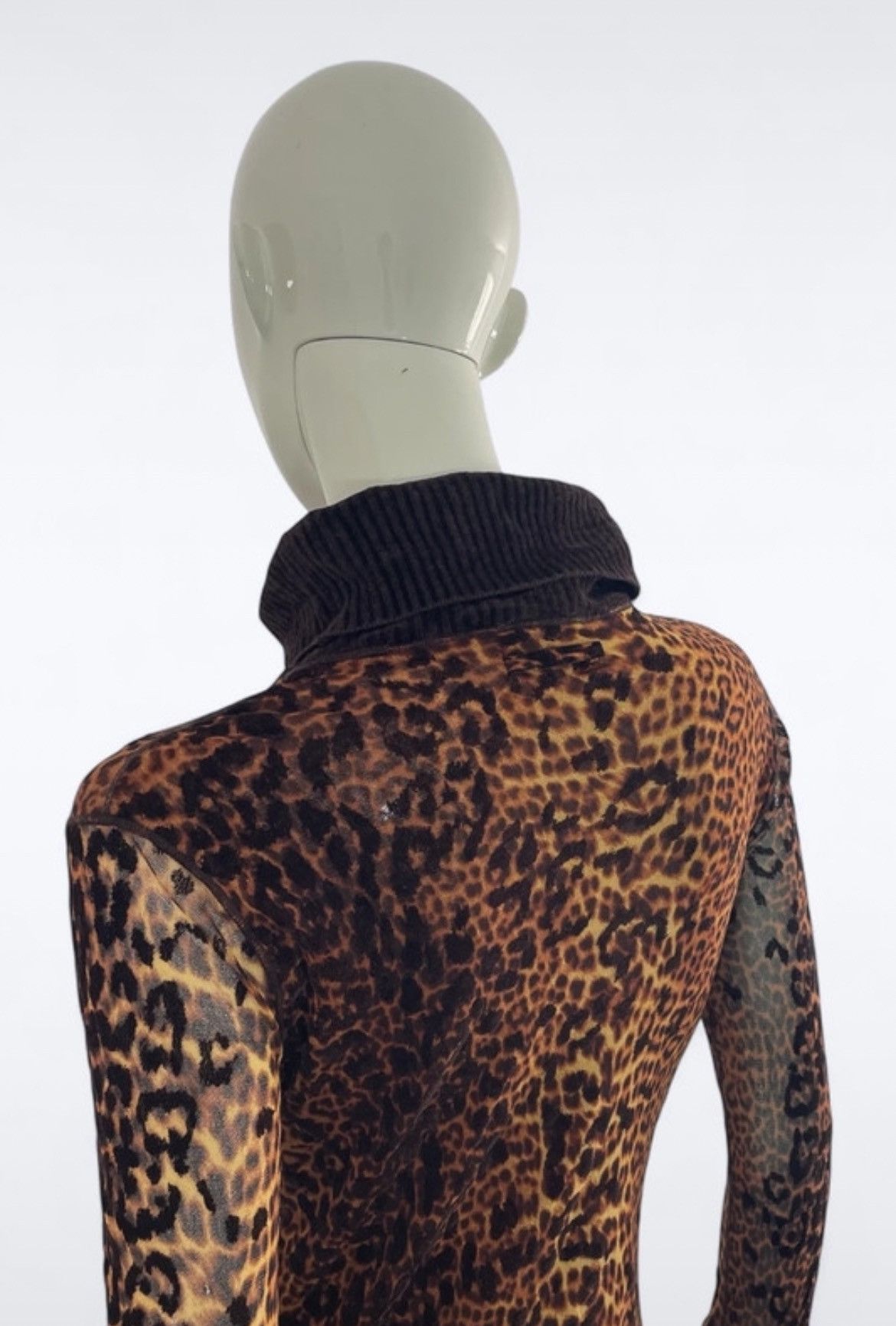 Jean Paul Gaultier Leopard Print Turtleneck Maxi Dress By Jean Paul Gaultier Size M / US 6-8 / IT 42-44 - 5 Thumbnail