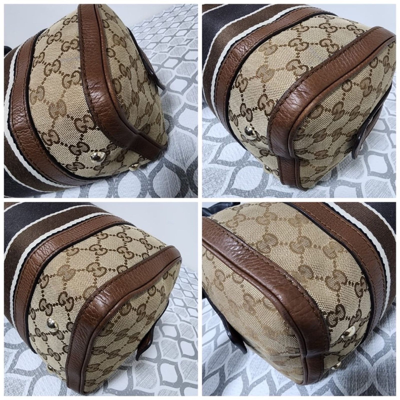 Gucci Authentic Gucci GG Canvas Top Handle Bag Brown/Beige Size ONE SIZE - 9 Thumbnail