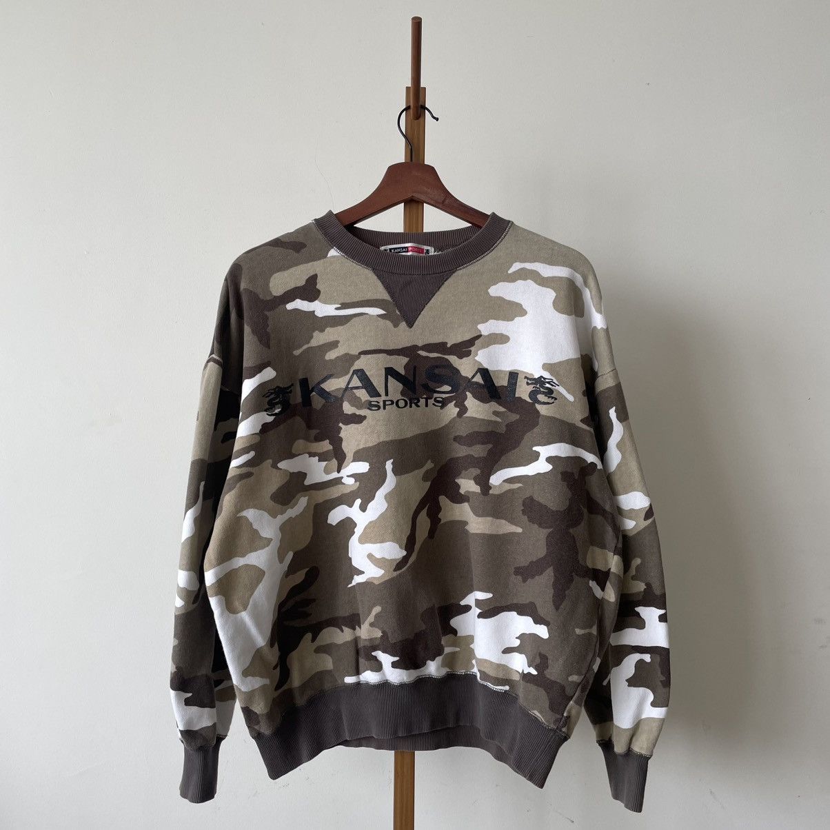 Archive Vintage Kansai Yamamoto Dragon Camouflage Sweatshirt 