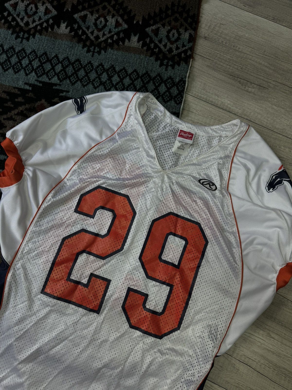 NFL NFL Denver Broncos Rawlings Jersey Vintage Size US XL / EU 56 / 4 - 3 Thumbnail