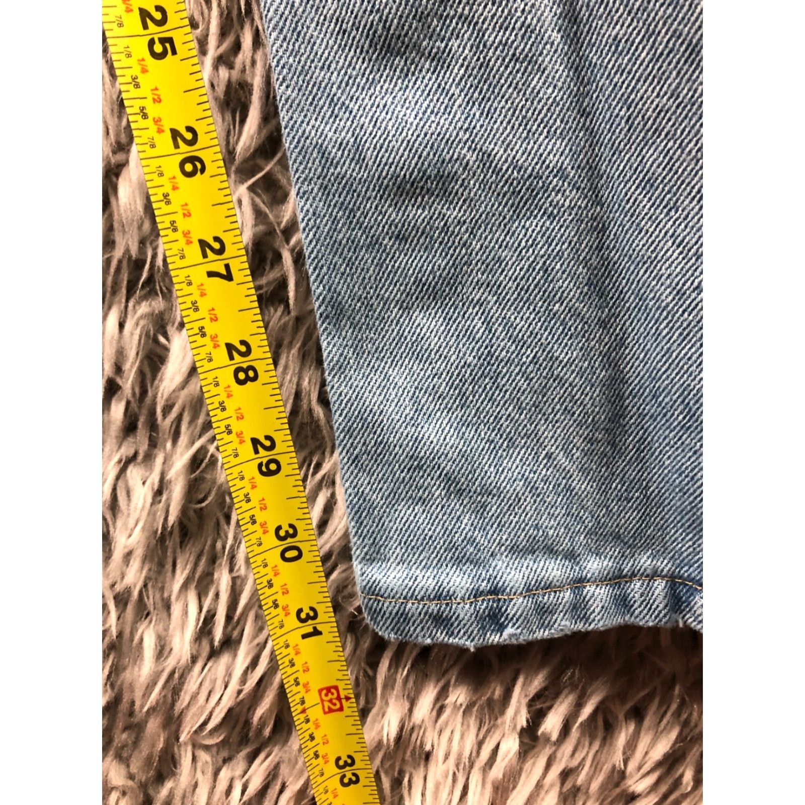 Wrangler Wrangler Blues Straight Jeans 36x34 Mens Medium Wash Blue Regular Fit Belt Loops 5-Pocket Denim Cotton Blend Mid Rise Jeans Size US 36 / EU 52 - 3 Thumbnail