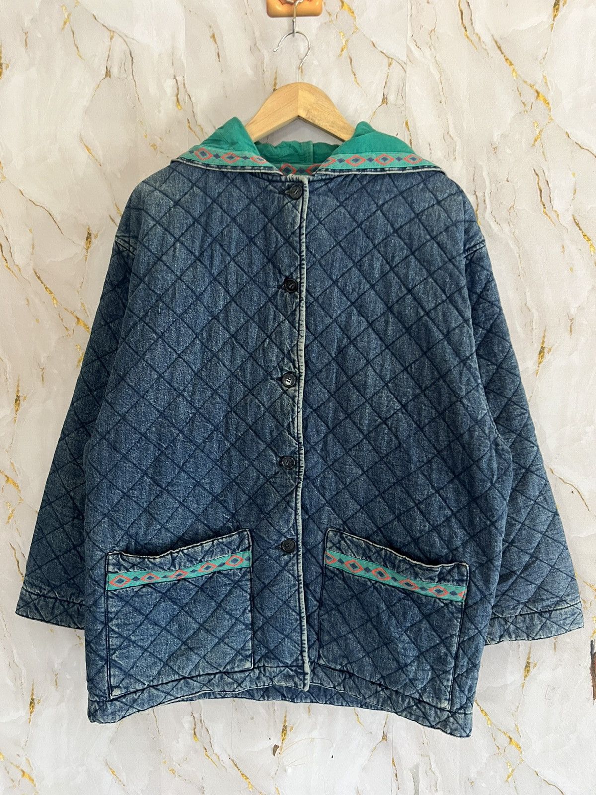Benetton VINTAGE BENETTON DENIM JACKET Size US XXL / EU 58 / 5 - 1 Thumbnail