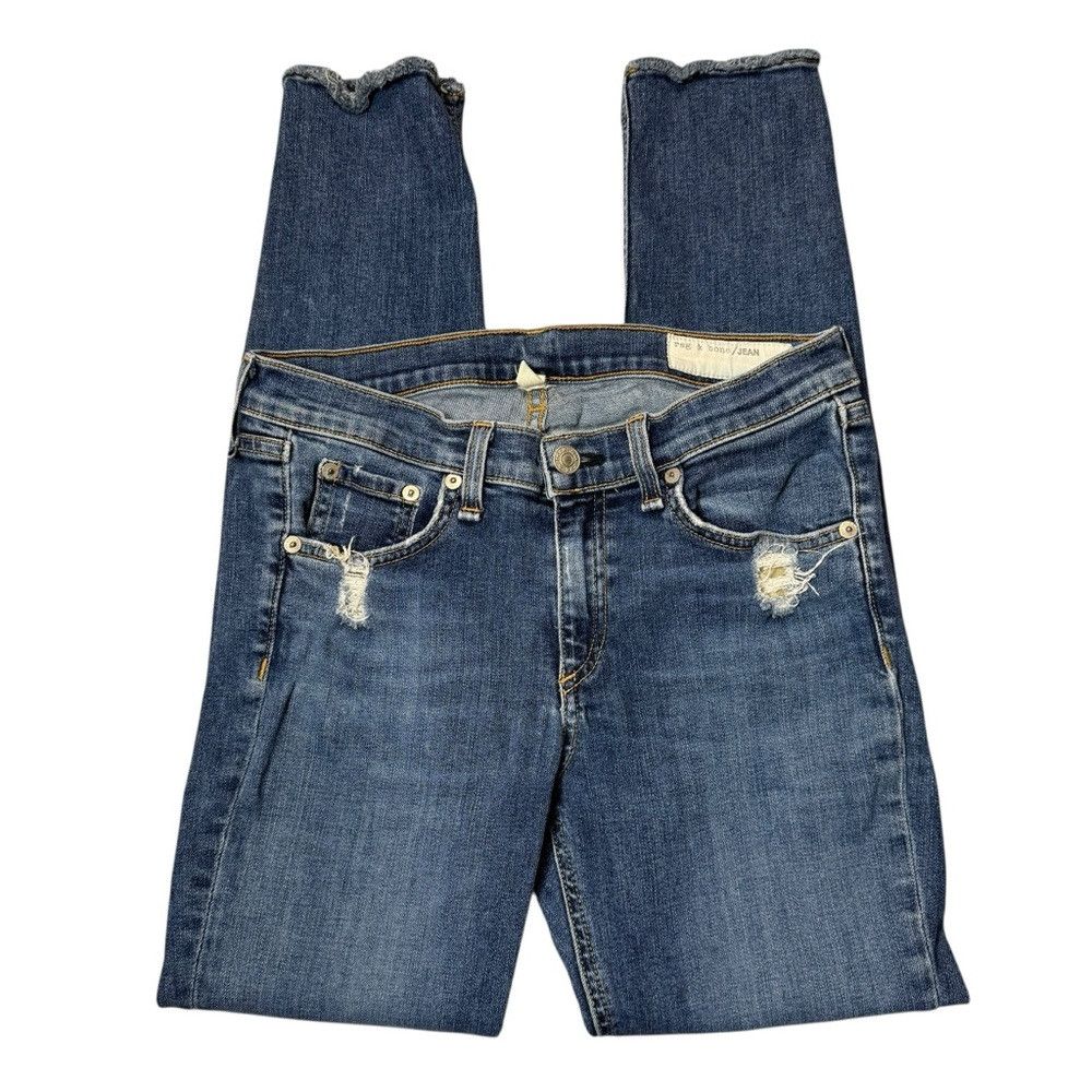 Rag & Bone rag & bone Ankle Skinny Distressed Jeans in La Paz Size 29 Size 29" - 3 Thumbnail