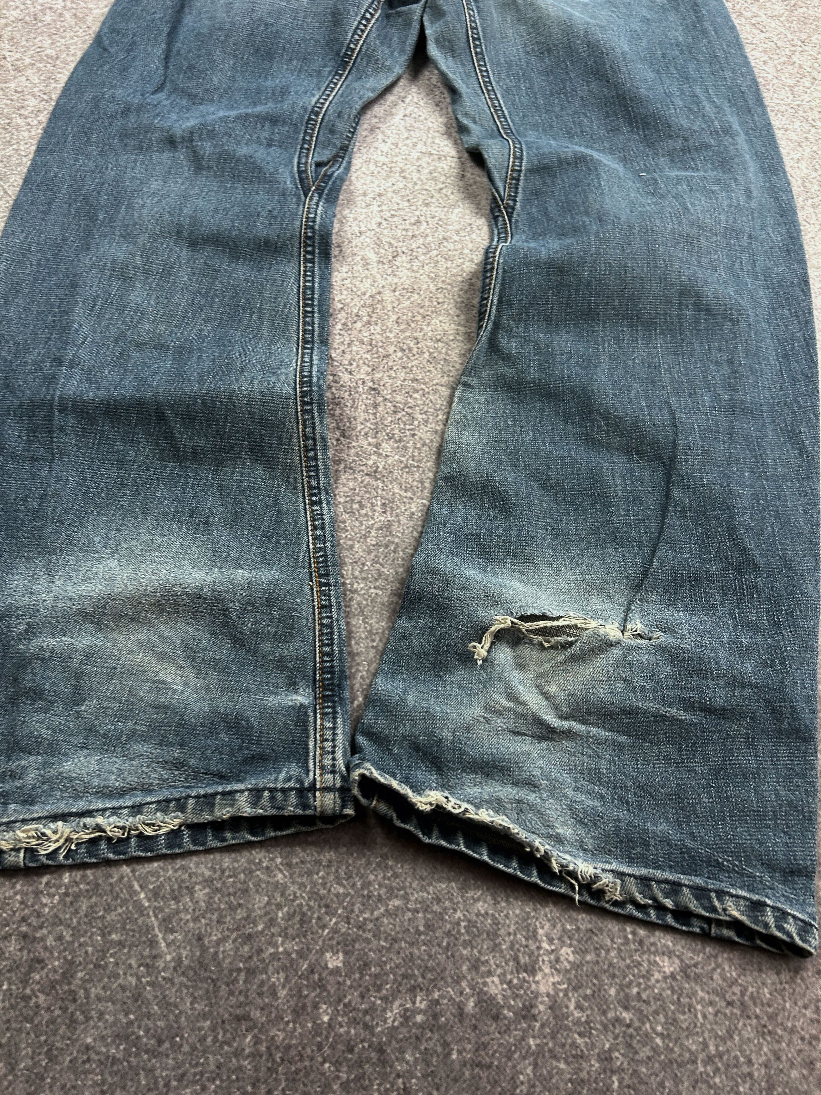 Designer vtg japanese washed jeans like rick owens or balenciaga 90s Size US 32 / EU 48 - 4 Thumbnail