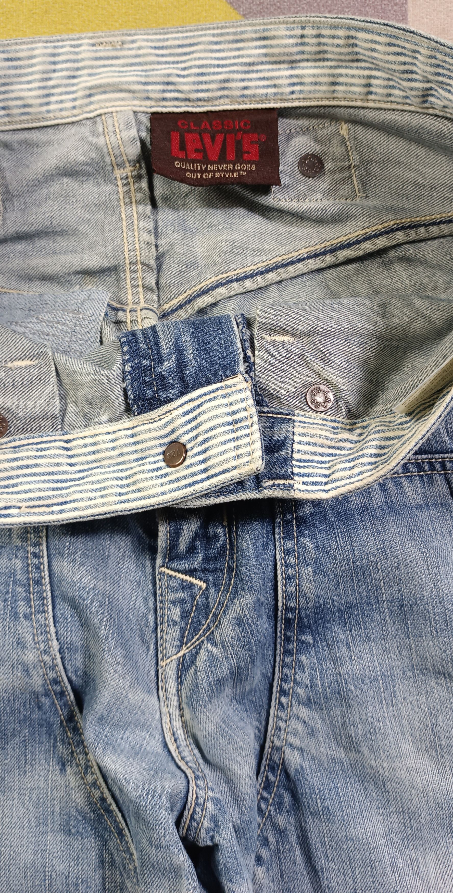 Levi's 🔥🔥Vintage 90s Levis Classic Double Knee Distressed Denim Size US 30 / EU 46 - 8 Thumbnail