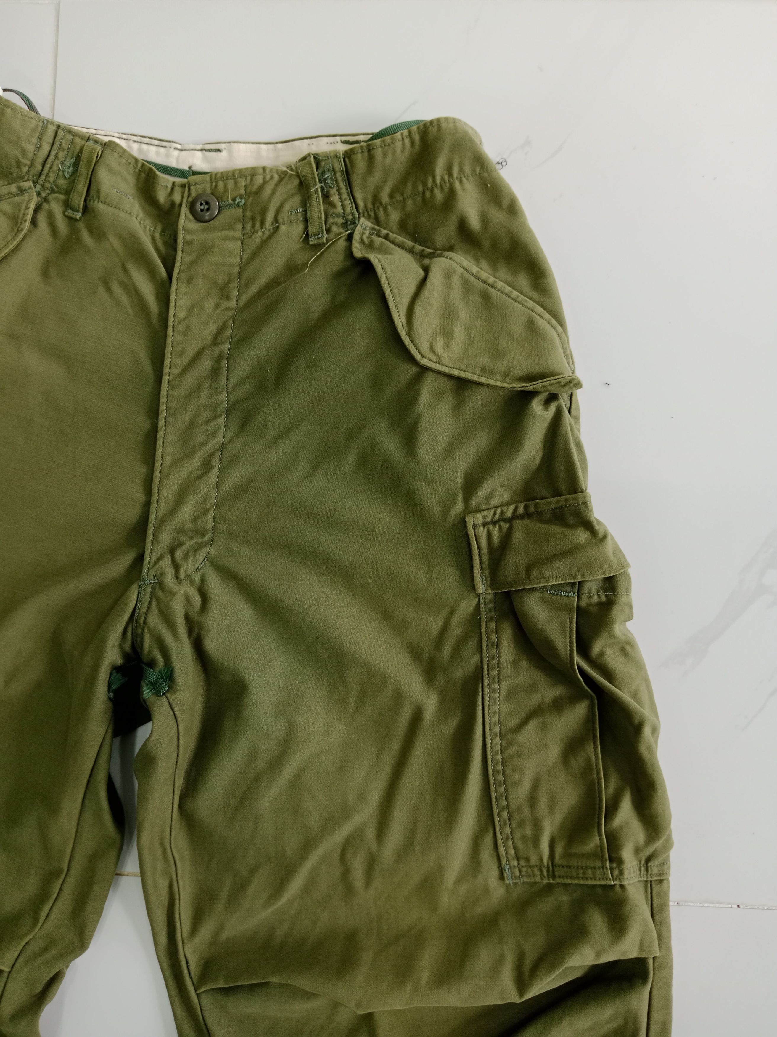 Other Vintage Military Cargo Pants Olive Green Rare Size US 35 - 6 Thumbnail