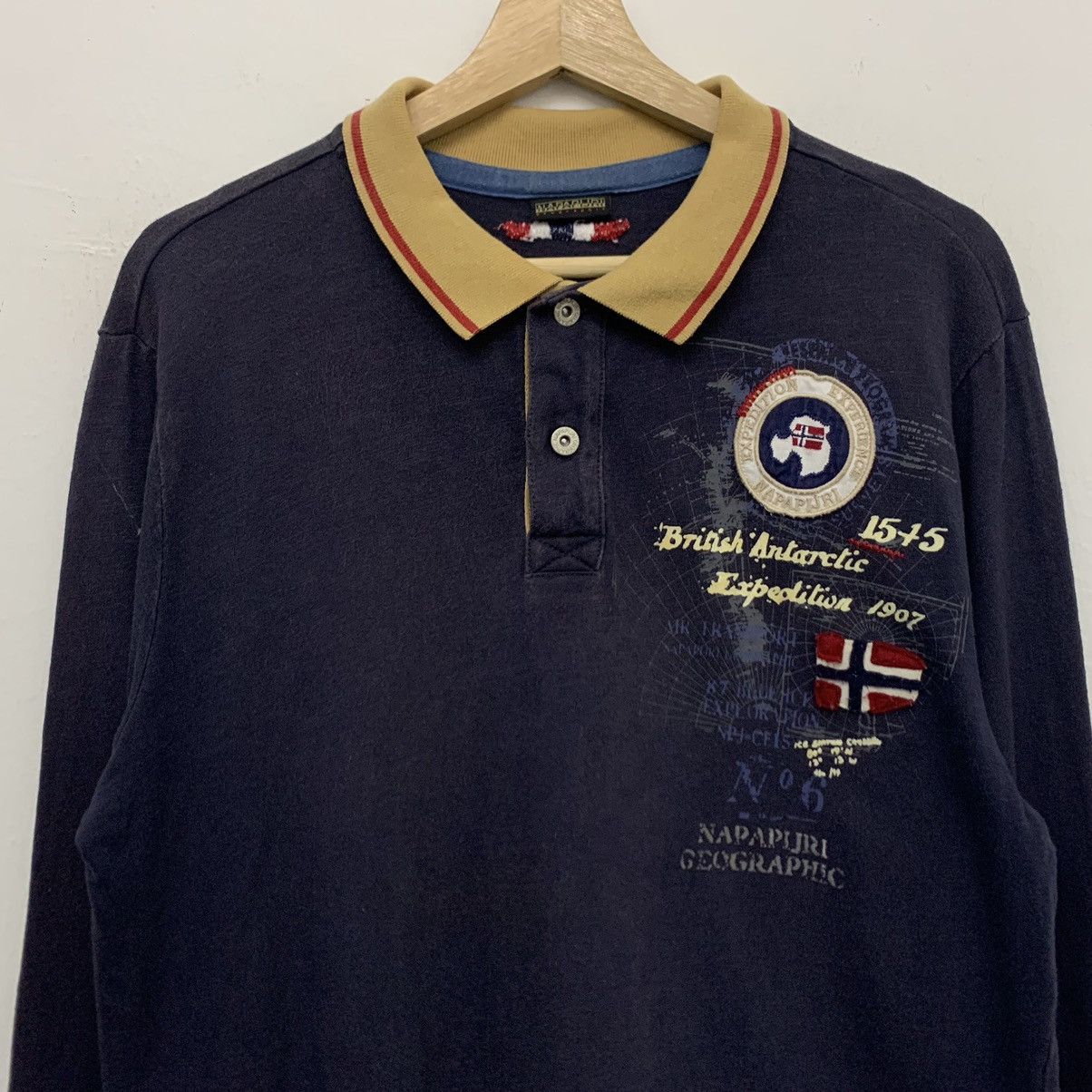 Napapijri Napapijri Geographic Long Sleeve Polo Shirt Size US M / EU 48-50 / 2 - 3 Thumbnail
