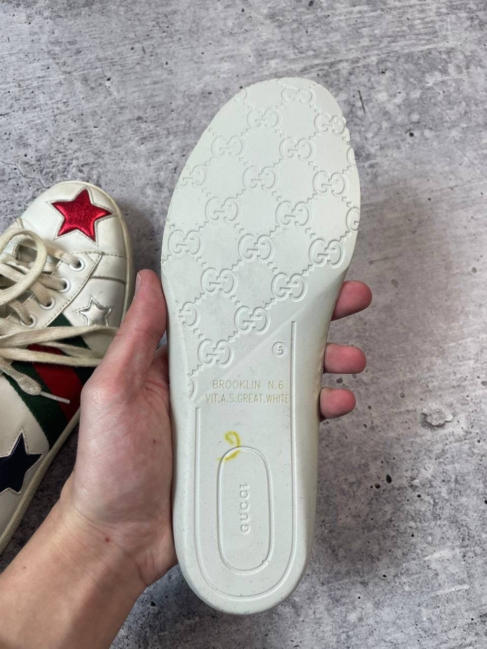 Gucci Gucci Ace Stars Low Top Sneakers Shoes Y2K Size US 7 / IT 37 - 11 Thumbnail