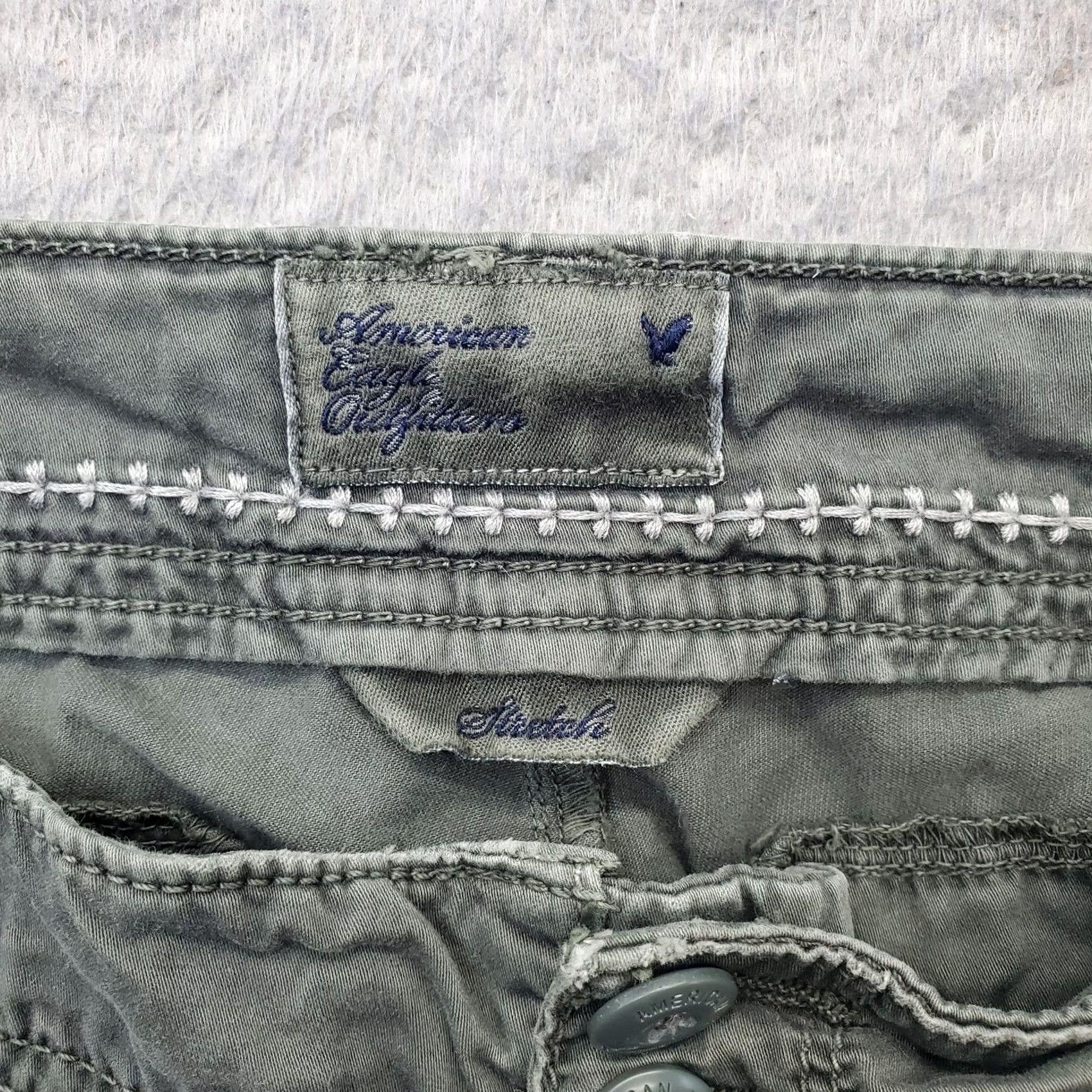 American Eagle Outfitters American Eagle Outfitters Cargo Pants Womens 31 Multi Stretch Drawstring Ankle Pants Size 24" / US 00 / IT 34 - 7 Thumbnail