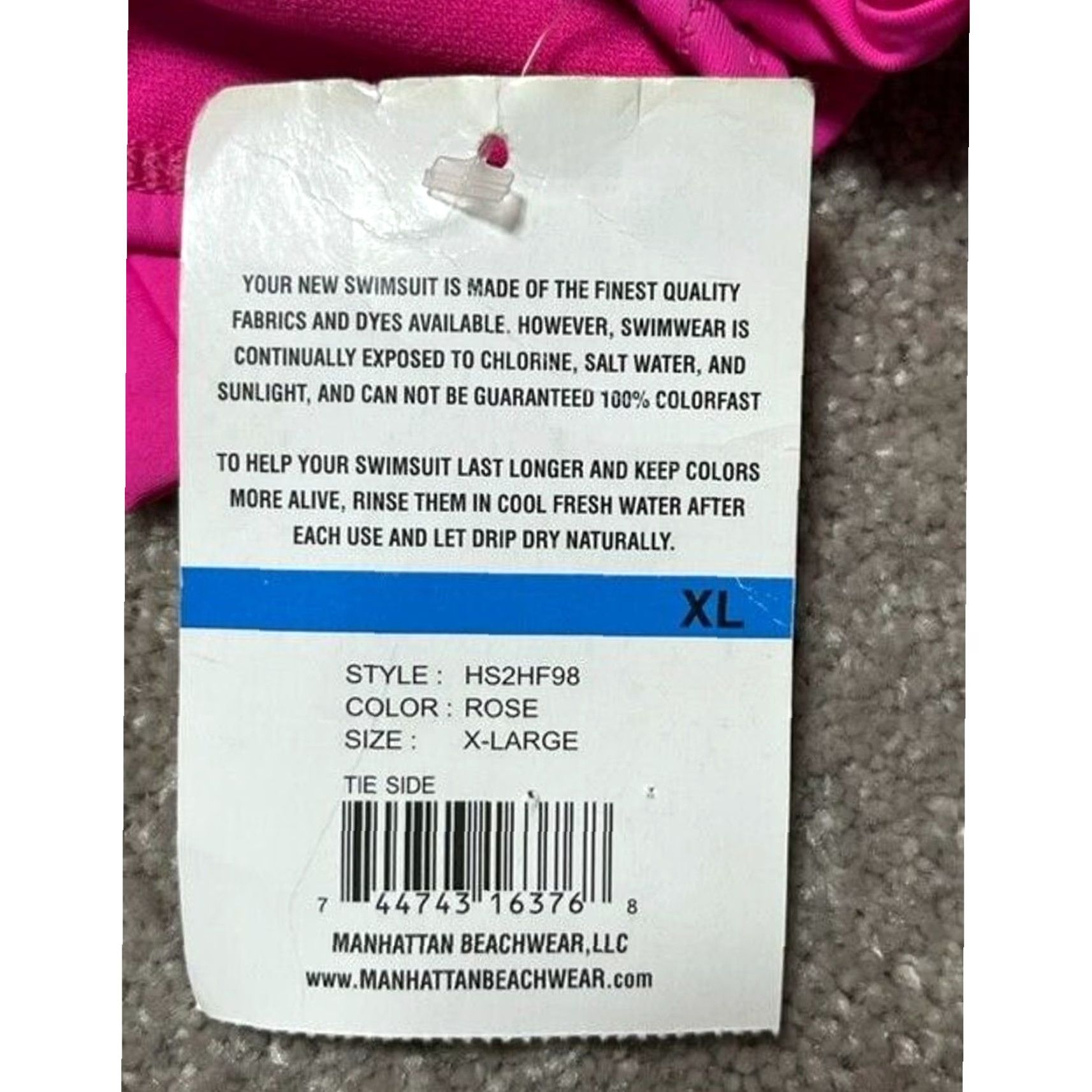 Vintage Hobie Cheeky Bikini Swim Bottom XL Hot Pink Sporty Women Regular Nylon Blend Solid Size 40" / US 18 - 4 Thumbnail
