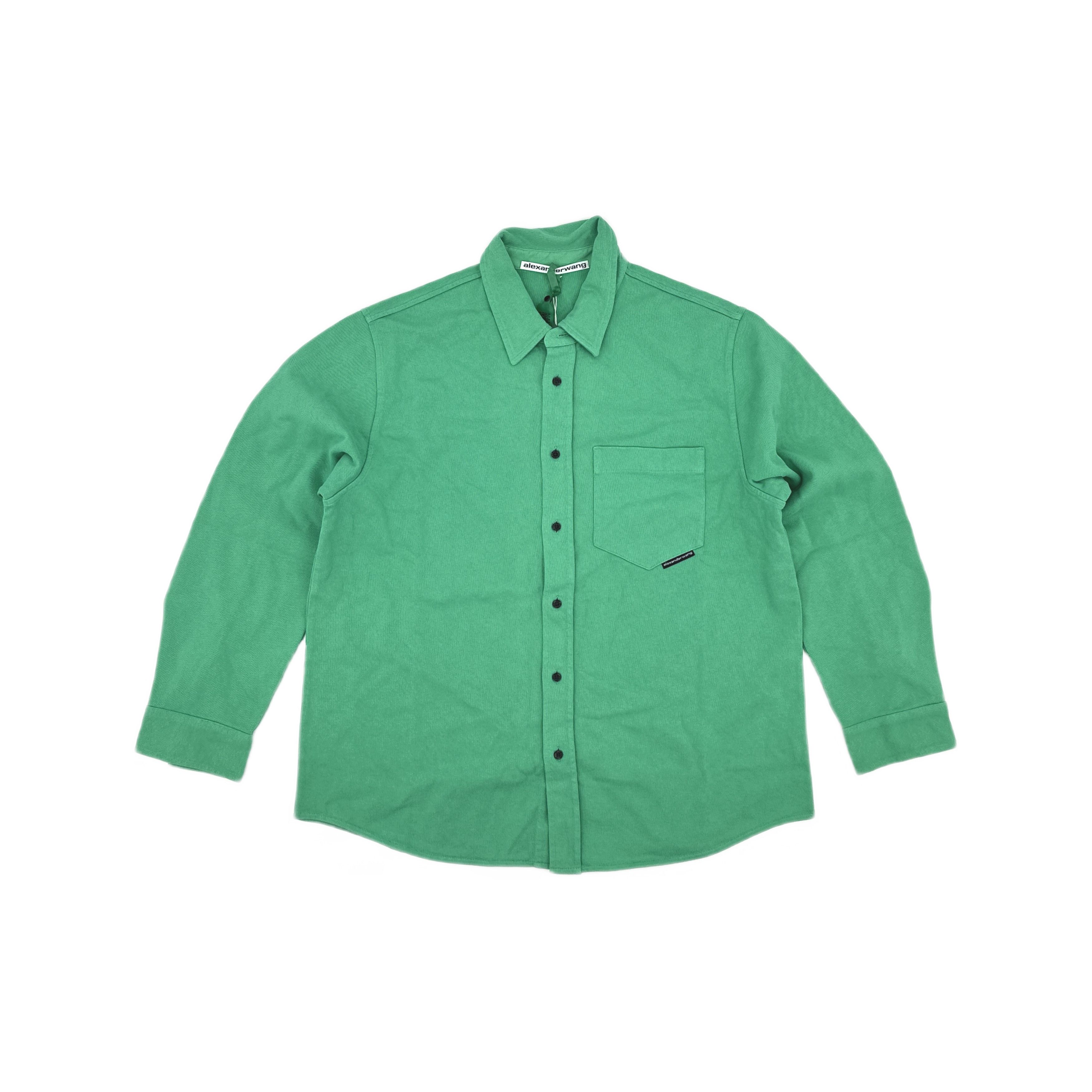 Alexander Wang Alexander Wang Logo Tag Button Up Shirt Size L Size L / US 10 / IT 46 - 1 Thumbnail