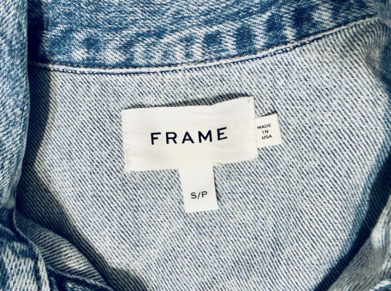 Frame FRAME Light Wash Premium Denim Jacket Size S/P USA Puff Size S / US 4 / IT 40 - 4 Thumbnail