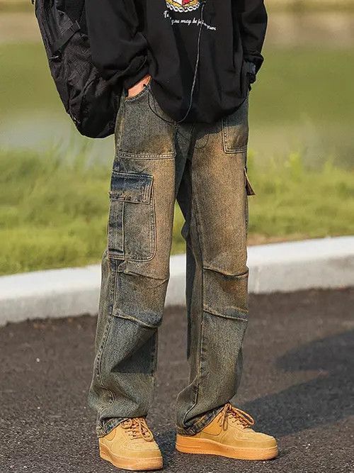 Vintage Kusuno x Asahi Light Blue High Street Vintage Loose Jeans Size US 32 / EU 48 - 6 Thumbnail