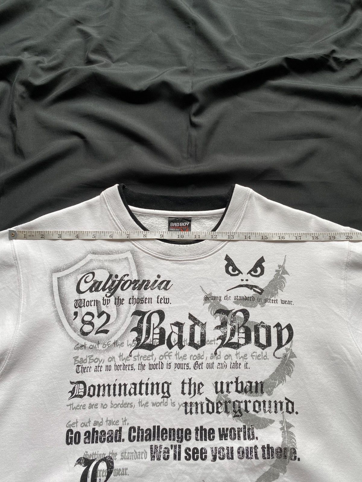 If Six Was Nine × Le Grande Bleu (L.G.B.) × Vintage Vintage Bad Boy Poem Sweatshirt Size US L / EU 52-54 / 3 - 5 Thumbnail