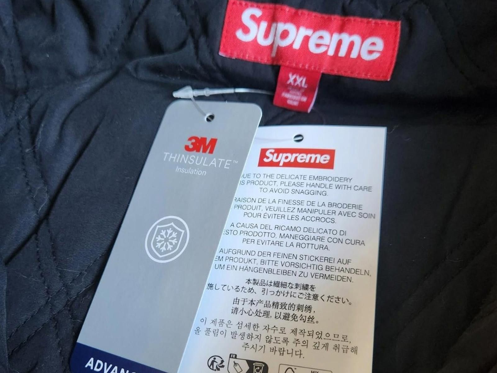 Supreme Supreme AOI Embroidered Hooded Work Jacket Flames XXL Size US XXL / EU 58 / 5 - 7 Thumbnail