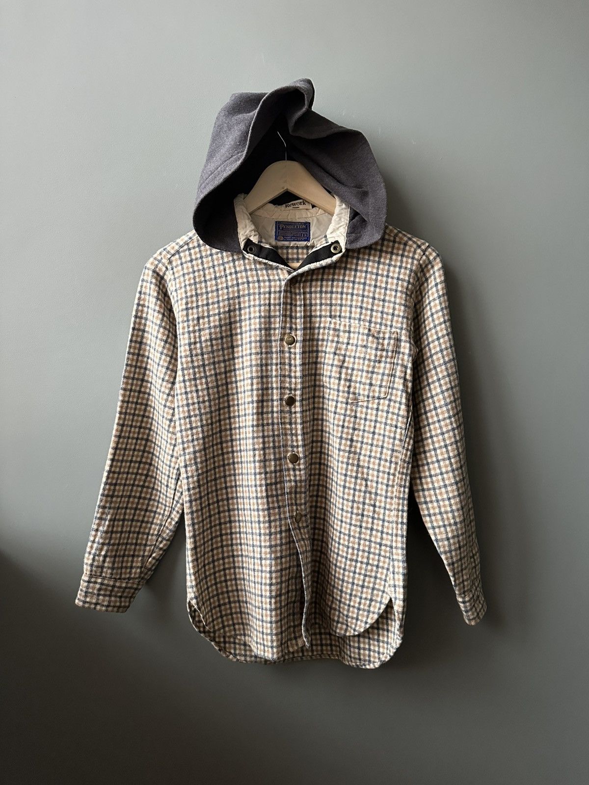 Pendleton Womens Pendleton Rework Wool Flannel Shirt Hoodie USA Size S / US 4 / IT 40 - 1 Thumbnail