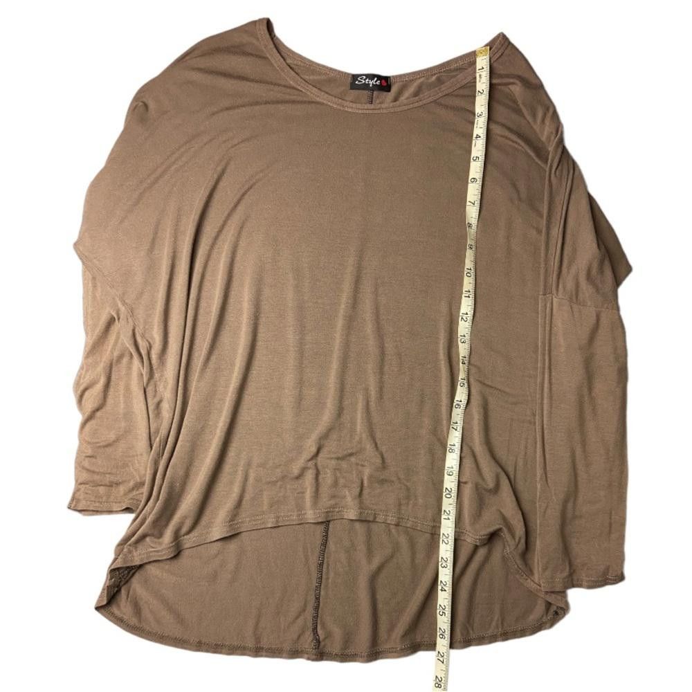 Designer Oversized High Low Boho Blouse Size Medium Size S / US 4 / IT 40 - 3 Thumbnail