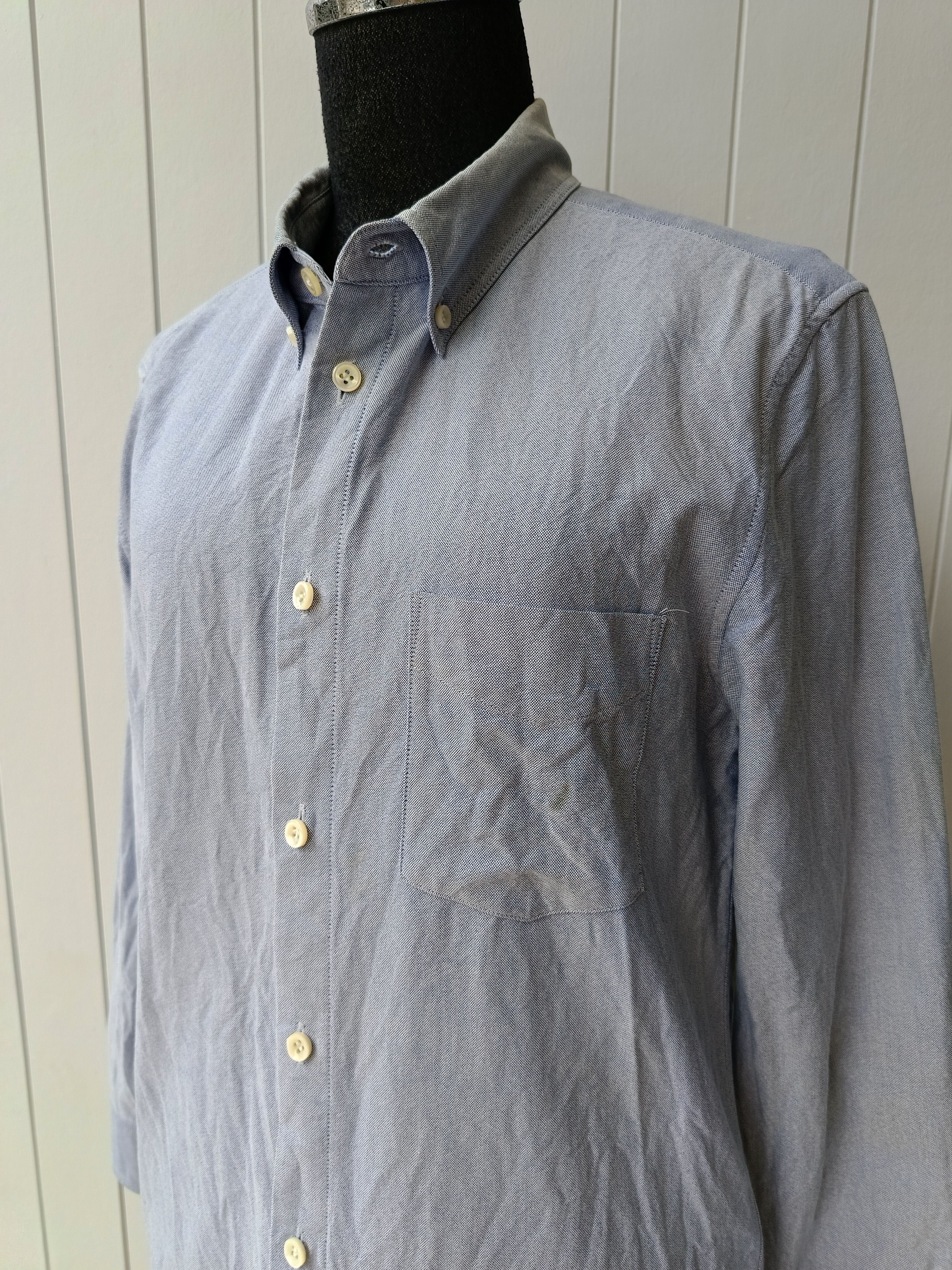 A.P.C. APC A.P.C. Rue Madame Paris blue oxford shirt XS Size US XS / EU 42 / 0 - 3 Thumbnail