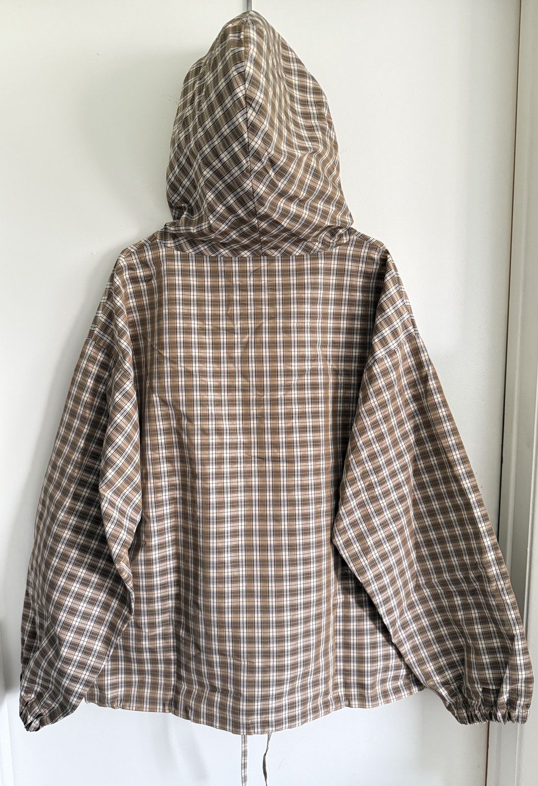 Slam Jam × Umbro NEW PENALTY CULTURE plaid beige masked hood anorak jacket Size US XL / EU 56 / 4 - 3 Thumbnail