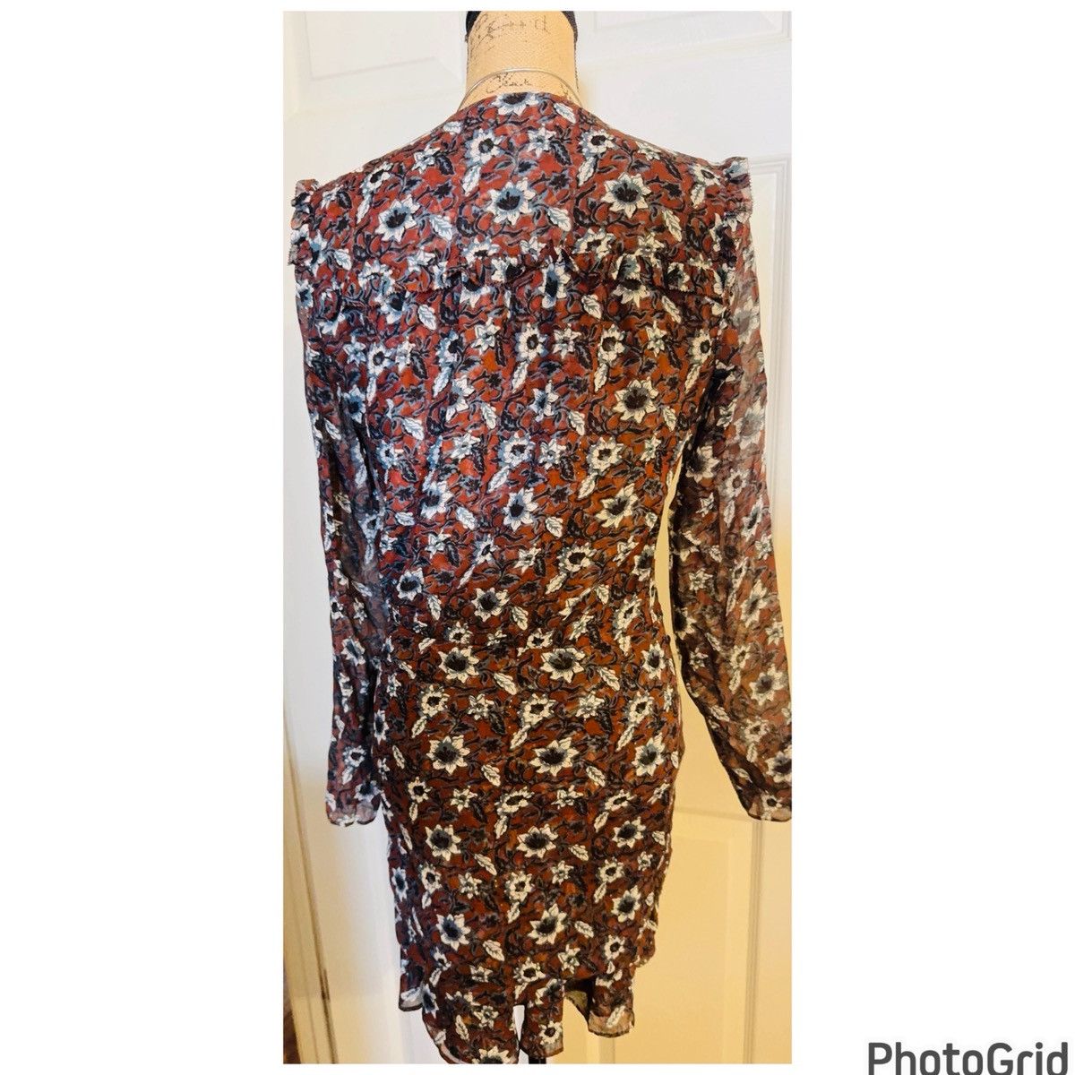 Veronica Beard Veronica Beard Floral Silk Dress Size XS / US 0-2 / IT 36-38 - 4 Thumbnail