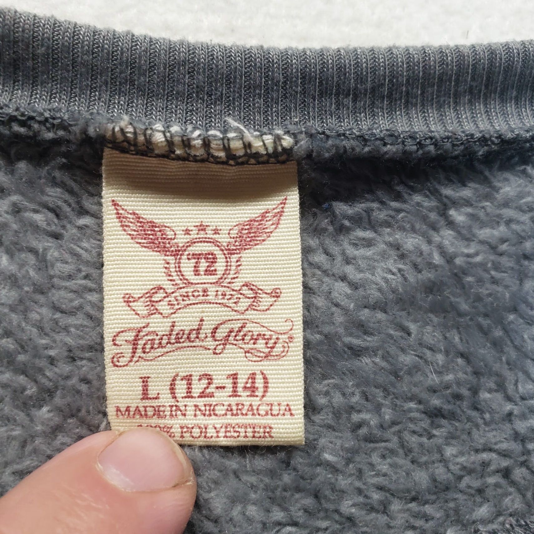 Faded Glory Faded Glory Sweater Shirt Women L Gray Solid Long Sleeve Adults Large Pullover Classic American Size L / US 10 / IT 46 - 2 Thumbnail