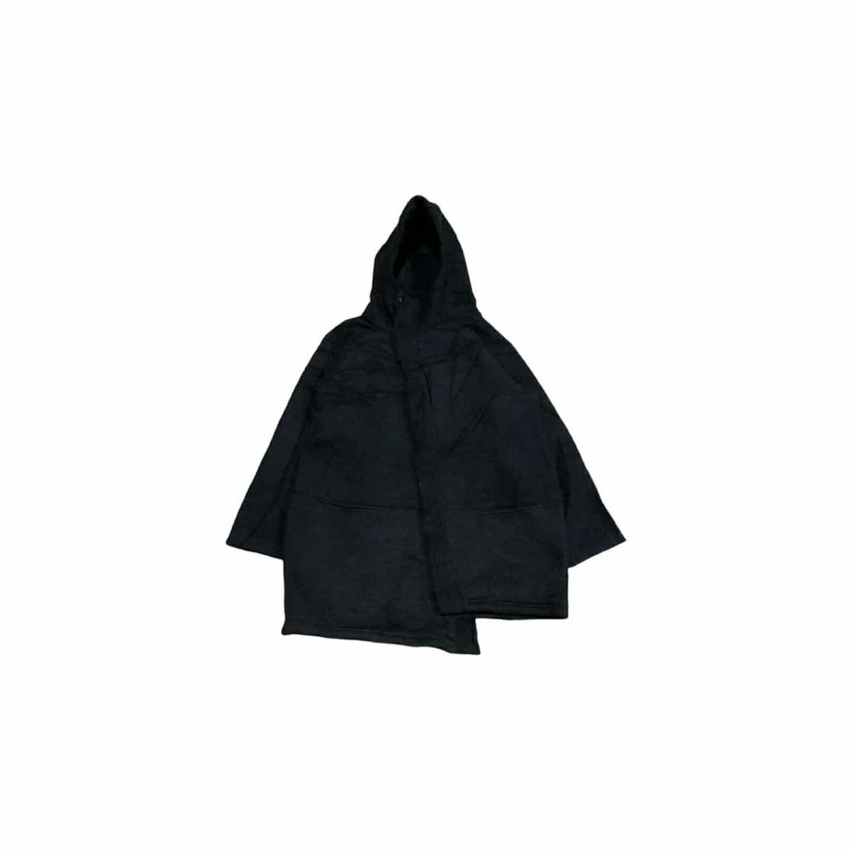 Japanese Brand × Yohji Yamamoto × gomme 🔥Gomme Homme Wool Asymmetric Diagonal Zipper Ninja Hoodie Size US L / EU 52-54 / 3 - 3 Thumbnail