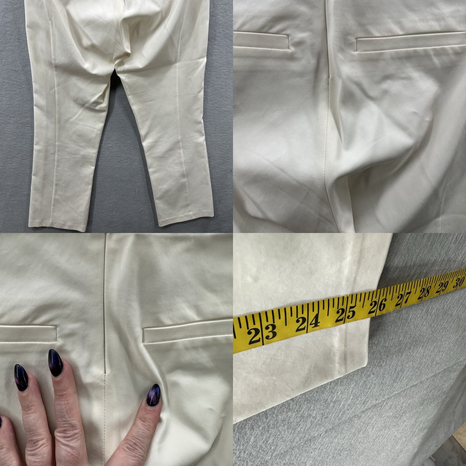 Veronica Beard VERONICA BEARD Pants Veronica Beard Pants Womens 2 Stretch Zipper Luster Quiet Luxury Capsule Size 26" / US 2 / IT 38 - 8 Thumbnail