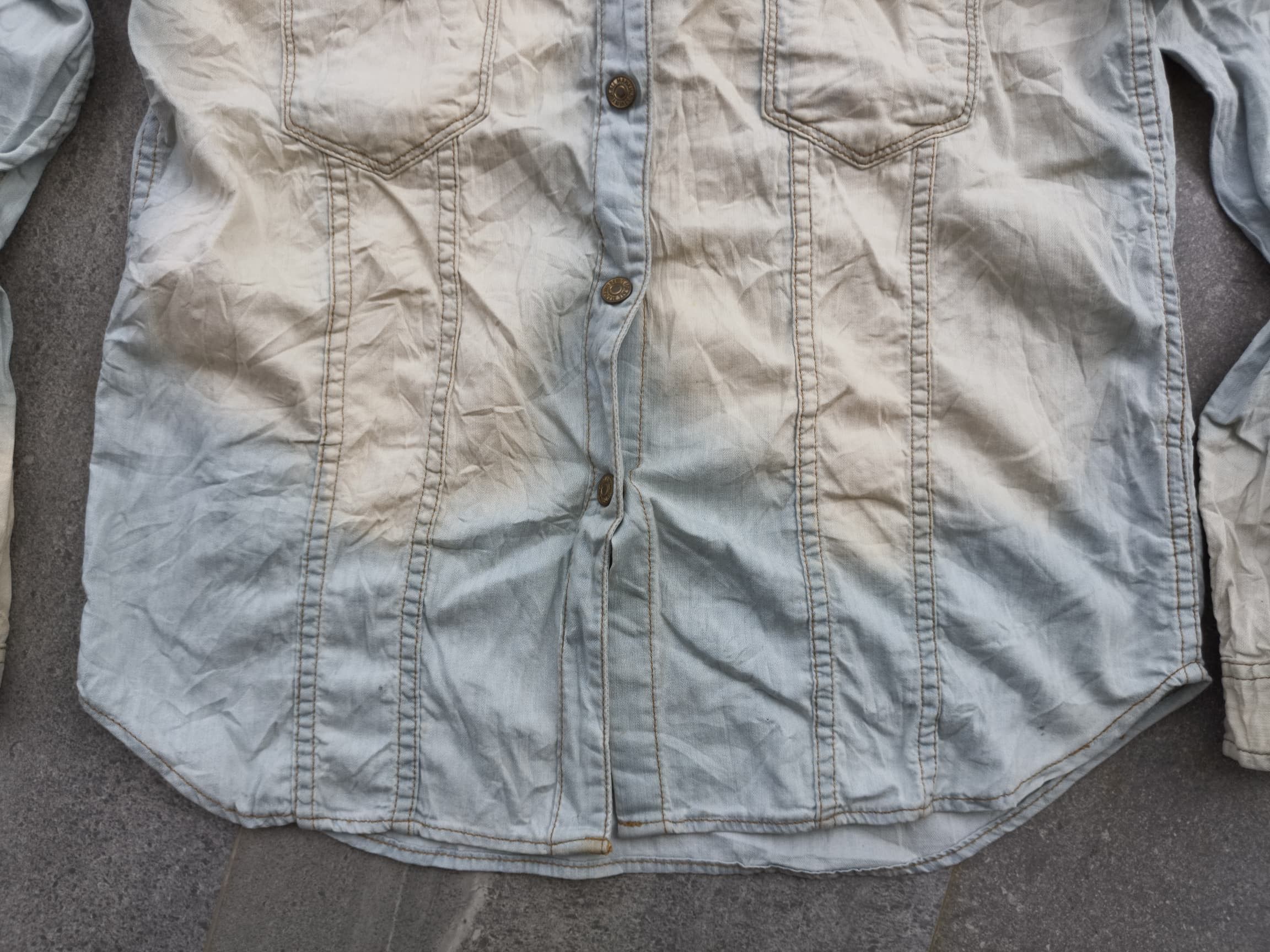 7 For All Mankind 7 For All Mankind Studded Long Sleeve Shirt Size US XS / EU 42 / 0 - 3 Thumbnail