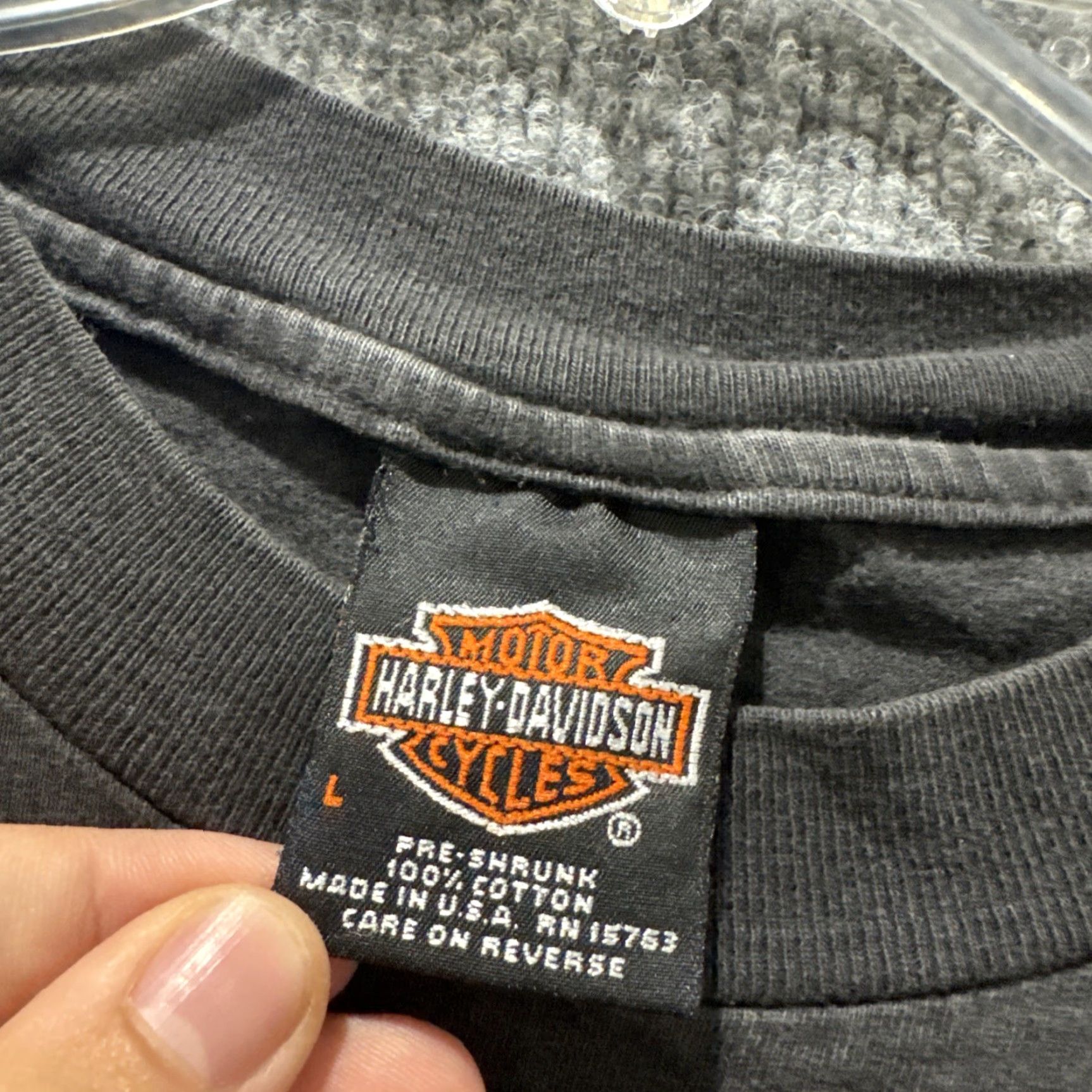 Harley Davidson VINTAGE Harley-Davidson Motorcycle Wild Sport Rattle Snake Black T-Shirt L Mens Size US L / EU 52-54 / 3 - 6 Thumbnail