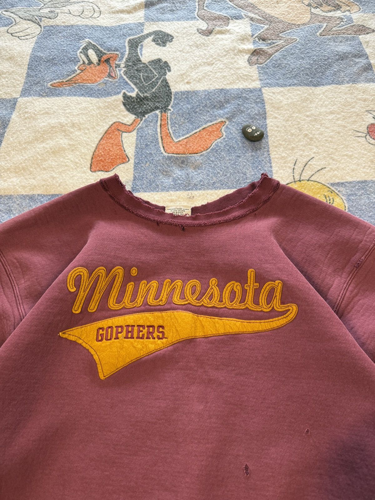 Vintage Vintage thrashed Minnesota gophers crewneck sweatshirt Size US XXL / EU 58 / 5 - 4 Thumbnail