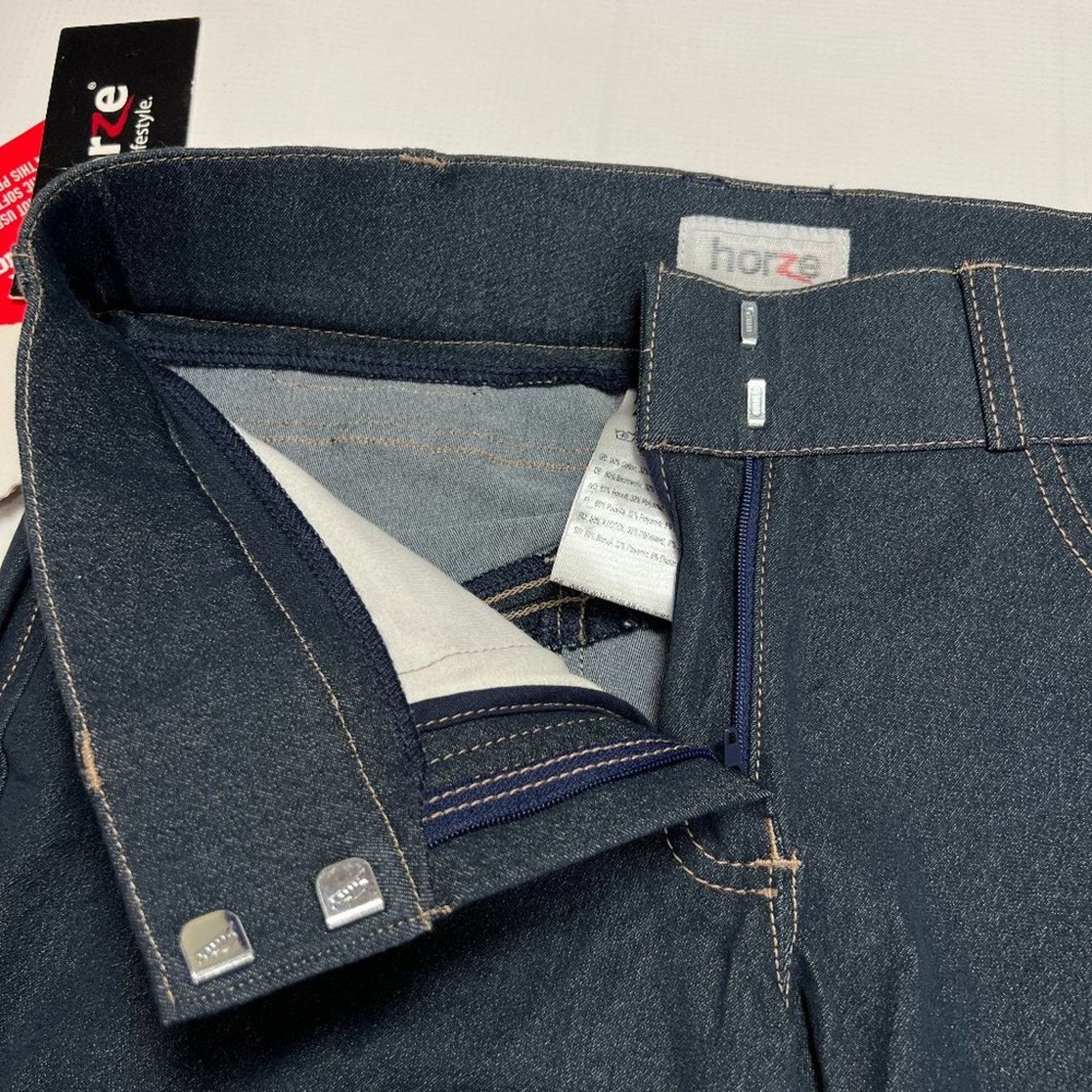 Other HorZe Royal Equus Denim Breeches Blue Suede Patch Size S Size 30" / US 8 / IT 44 - 7 Thumbnail