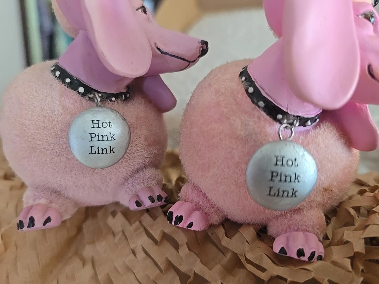 Other Westland Hot Diggity Dog 2005 Pink Link Poodles Dachshund Size ONE SIZE - 4 Thumbnail