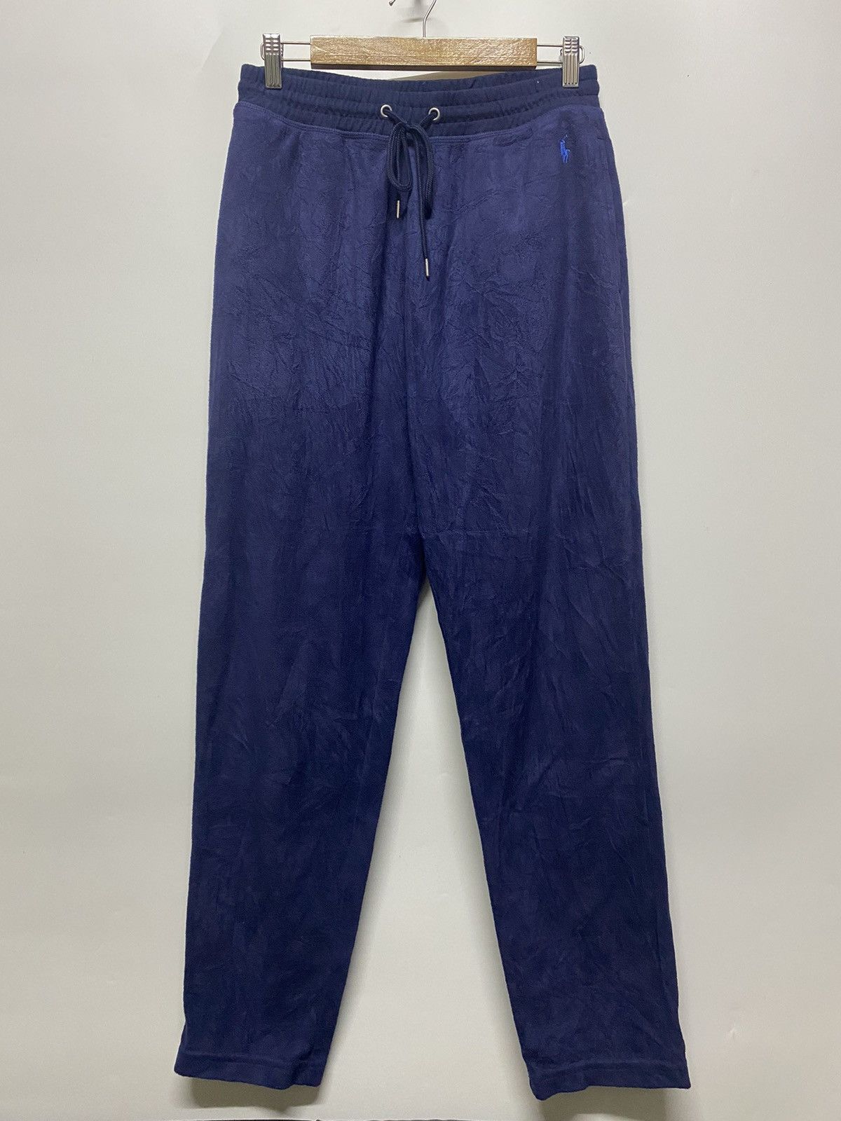 Polo Ralph Lauren × Ralph Lauren Vintage Polo Ralph Lauren Jogger Sweatpants Fleece Navy Blue Size US 30 / EU 46 - 1 Thumbnail