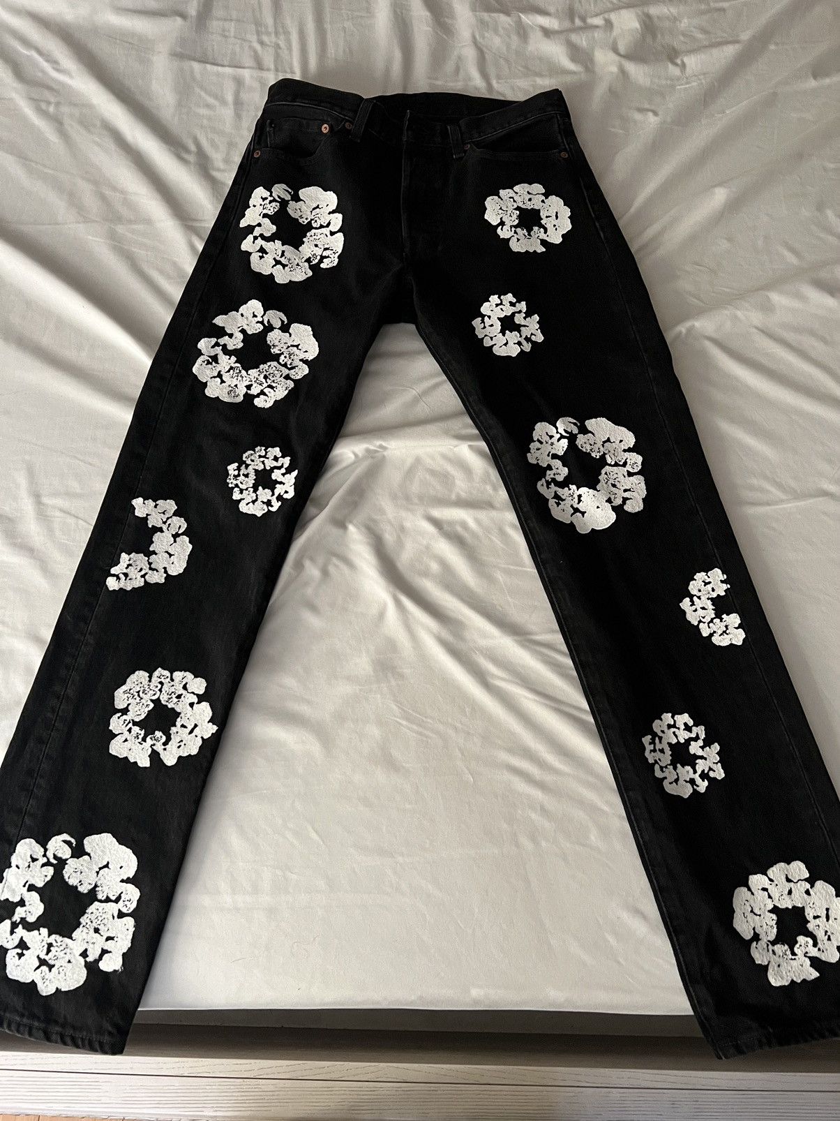 DENIM TEARS × Levi's Denim tears x Levi’s cotton wreath jean black Size US 30 / EU 46 - 3 Thumbnail