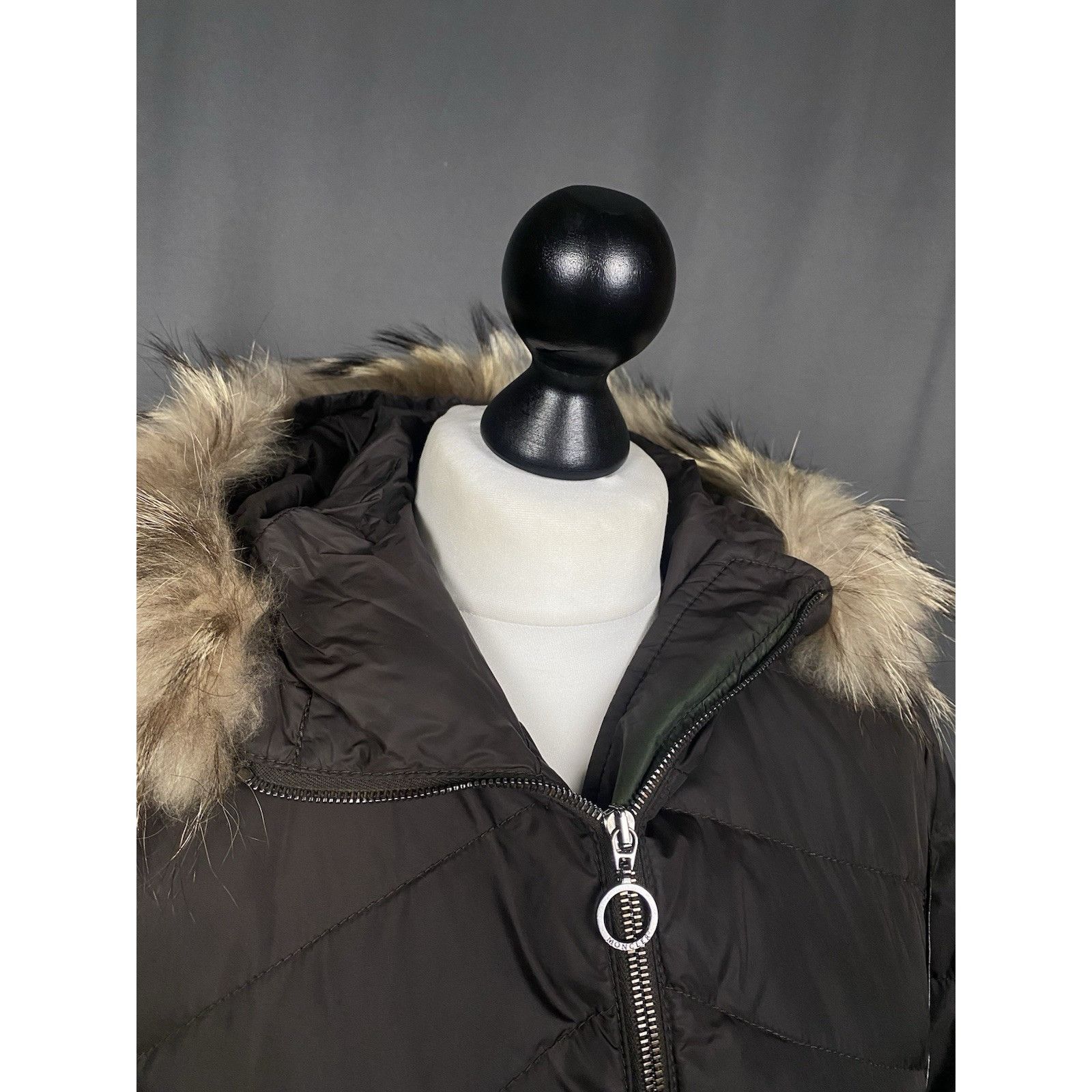 Moncler Moncler Durrure Women's Brown Belted Down Insulated Puffer P Size M / US 6-8 / IT 42-44 - 6 Thumbnail