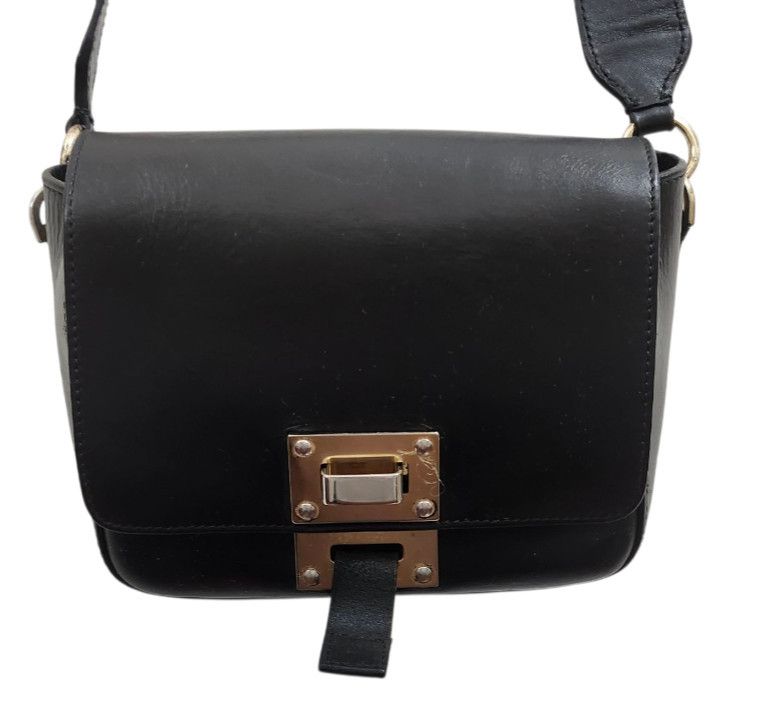 Sophie Hulme SOPHIE HULME Black Smooth Matte Leather Crossbody Bag Size ONE SIZE - 4 Thumbnail